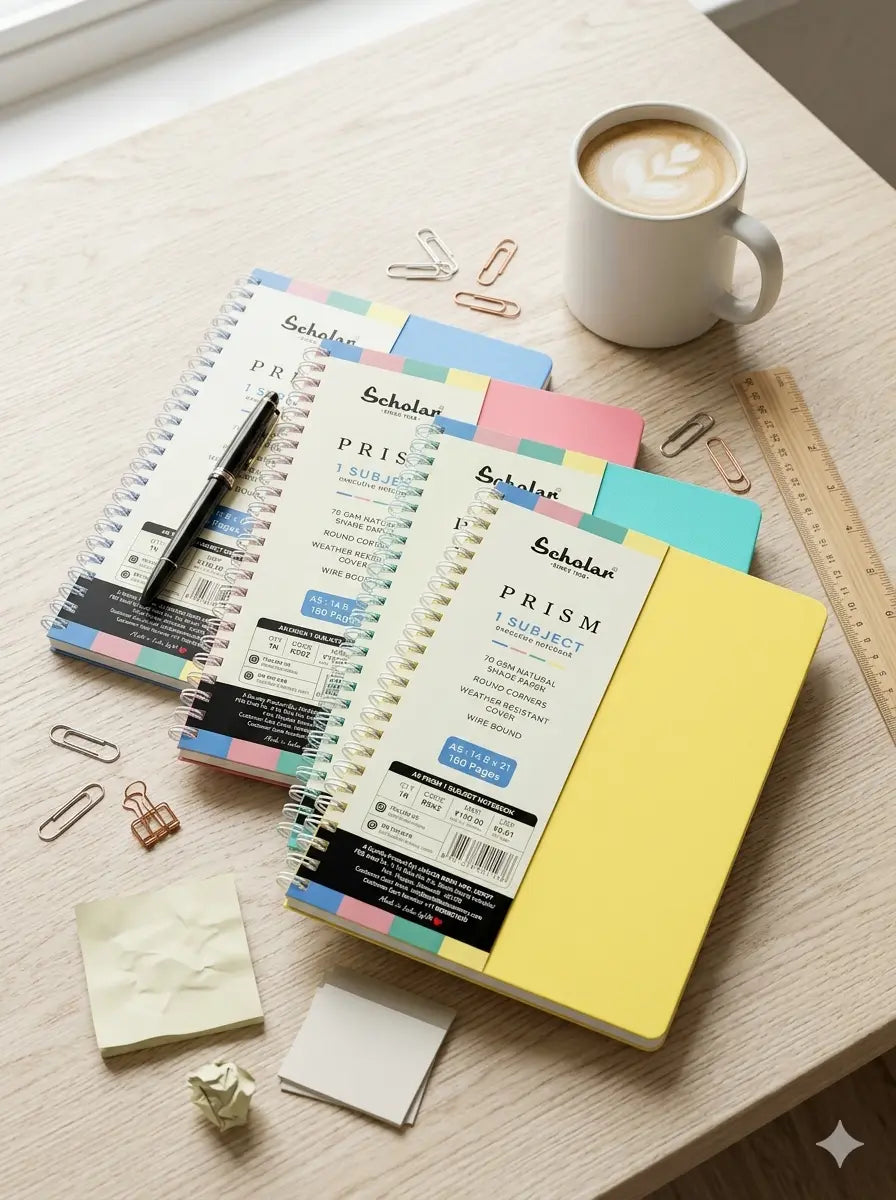 Scholar Prism One Subject Notebook - Yellow (RSN)