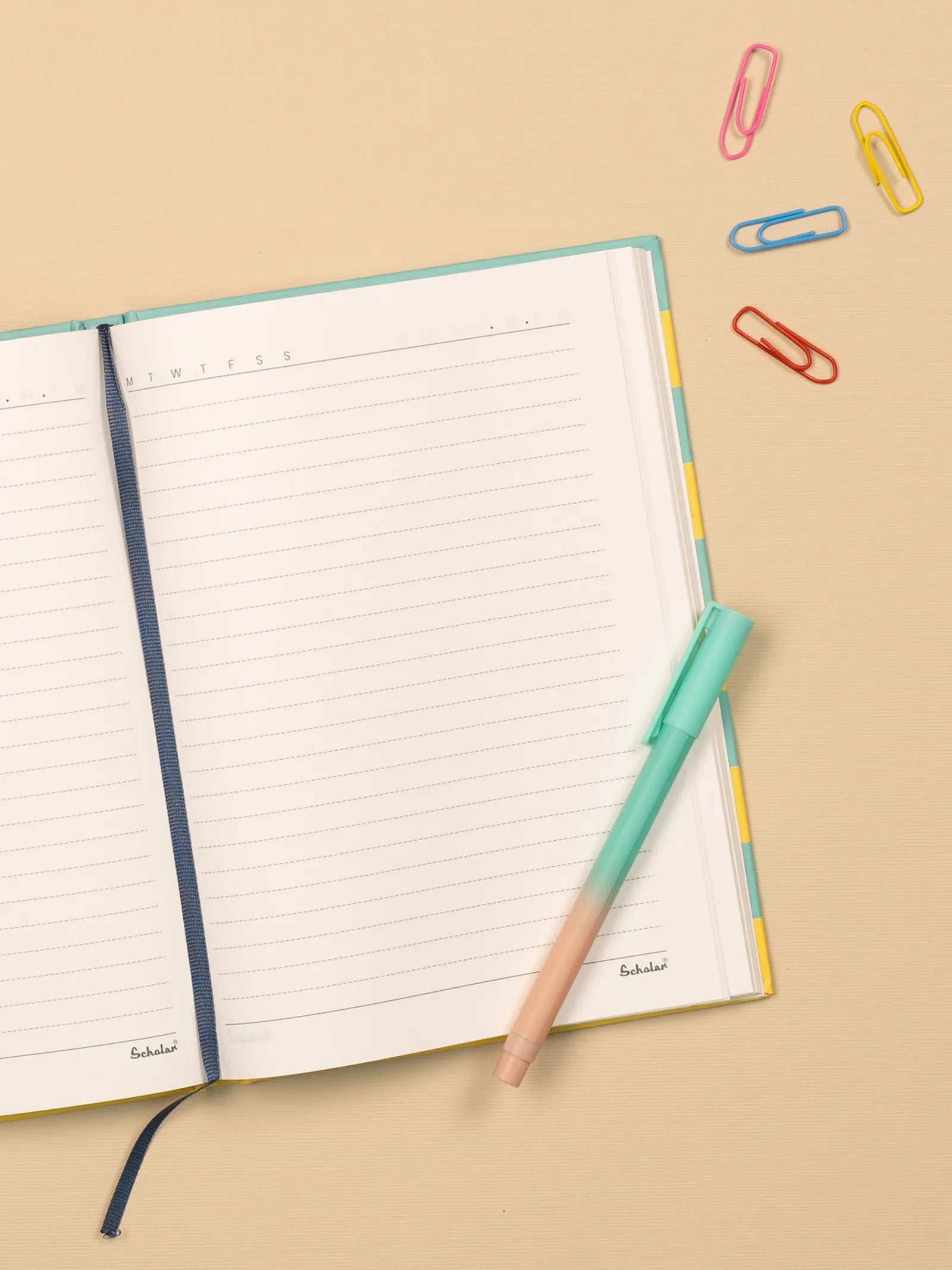 Scholar 192 Pages Ruled Notebook - Vibe (VNB) - Mustard