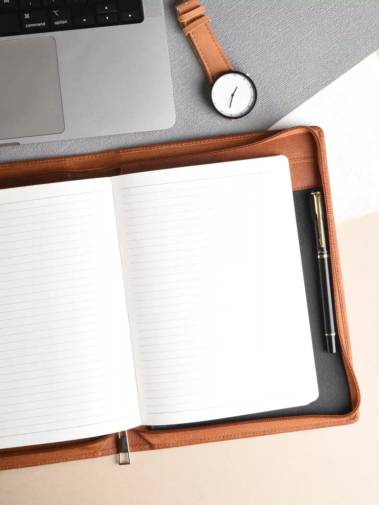 Scholar Notebook - Vivant Folder (192 Pages) (VIV2) - Tan