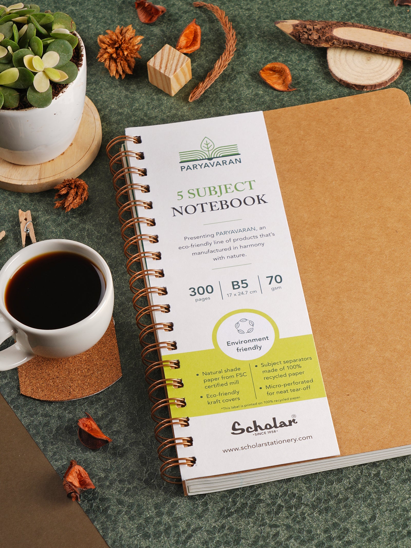 Scholar Paryavaran Five Subject Notebook (PSN)