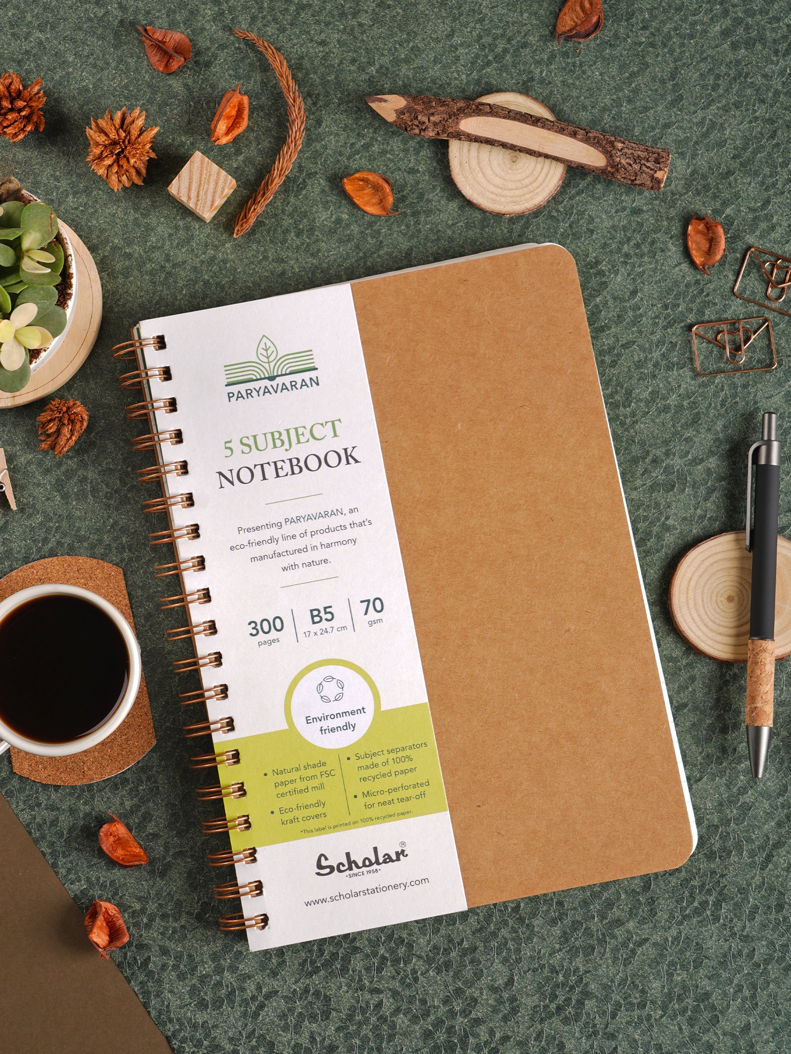 Scholar Paryavaran Five Subject Notebook (PSN)