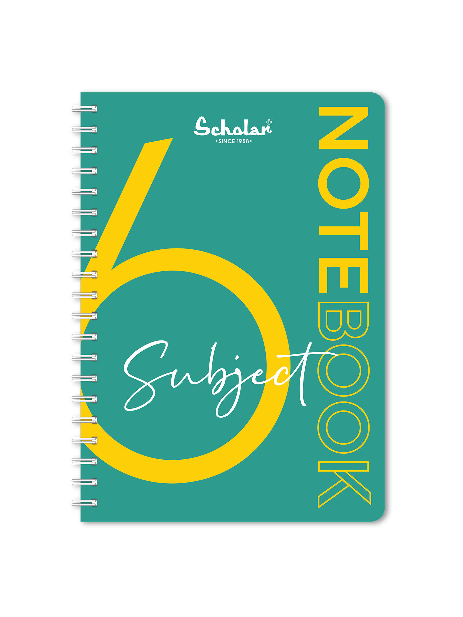 Scholar Six Subject Premium Notebook (6S) - Turqoise