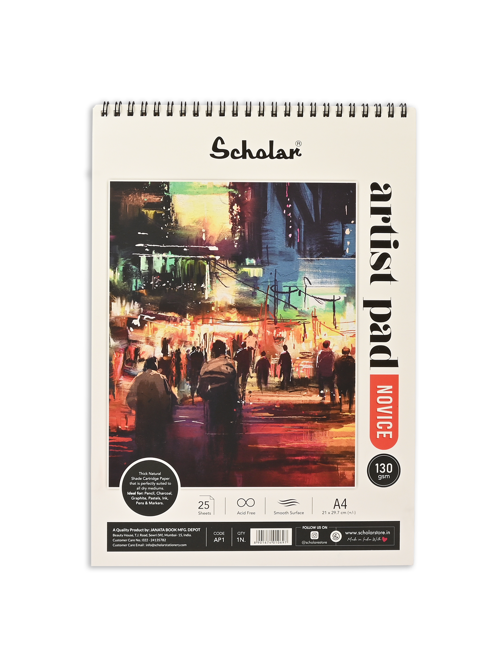 130 Gsm Artist Pad - Novice (25 & 50 Sheets) (AP)