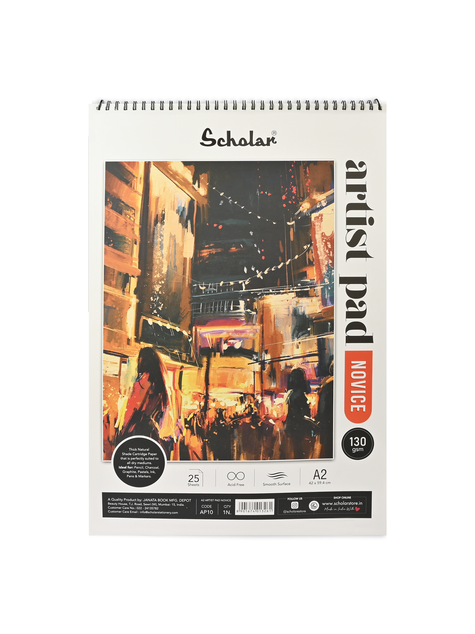 130 Gsm Artist Pad - Novice (25 & 50 Sheets) (AP)