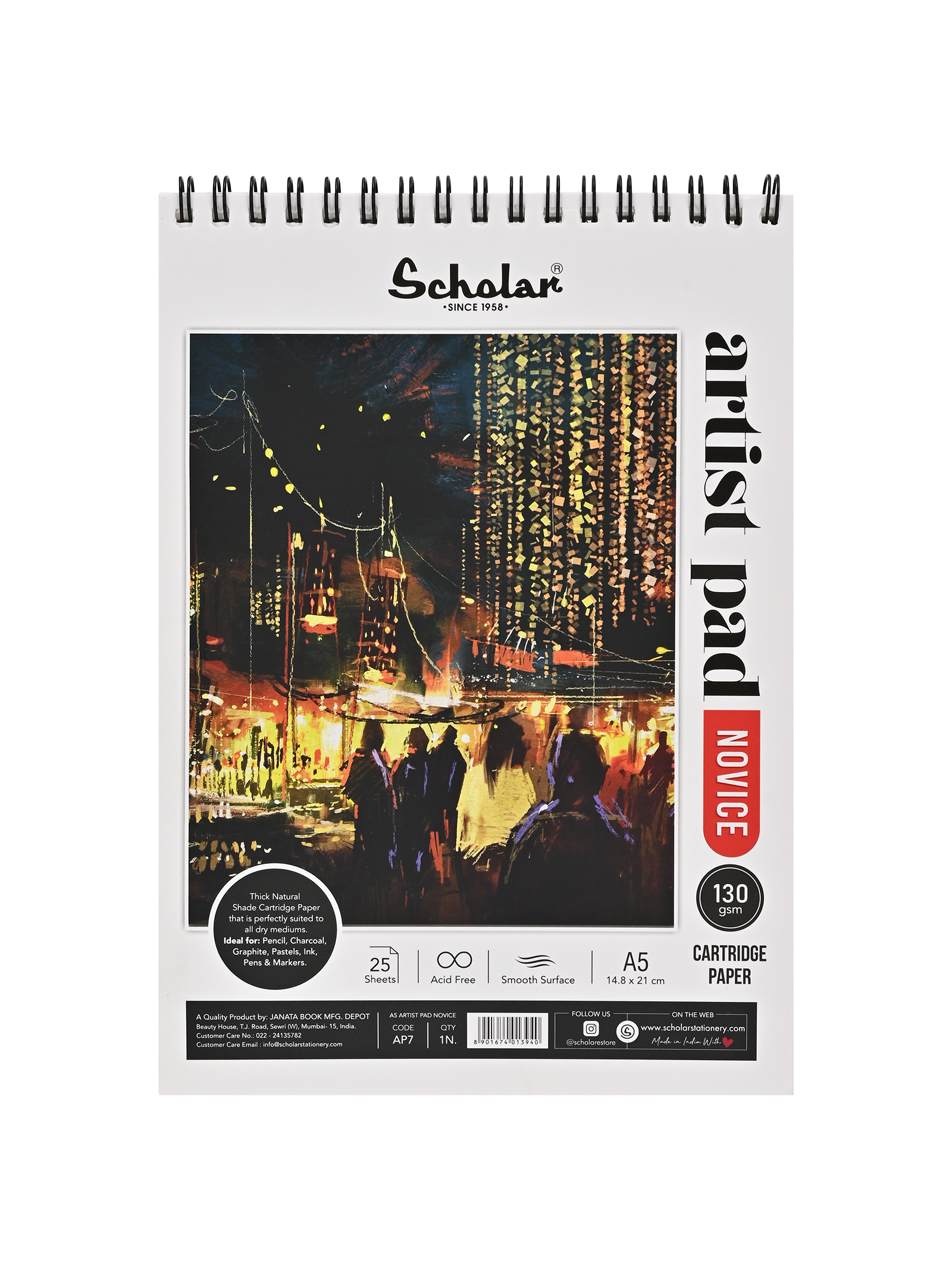 130 Gsm Artist Pad - Novice (25 & 50 Sheets) (AP)
