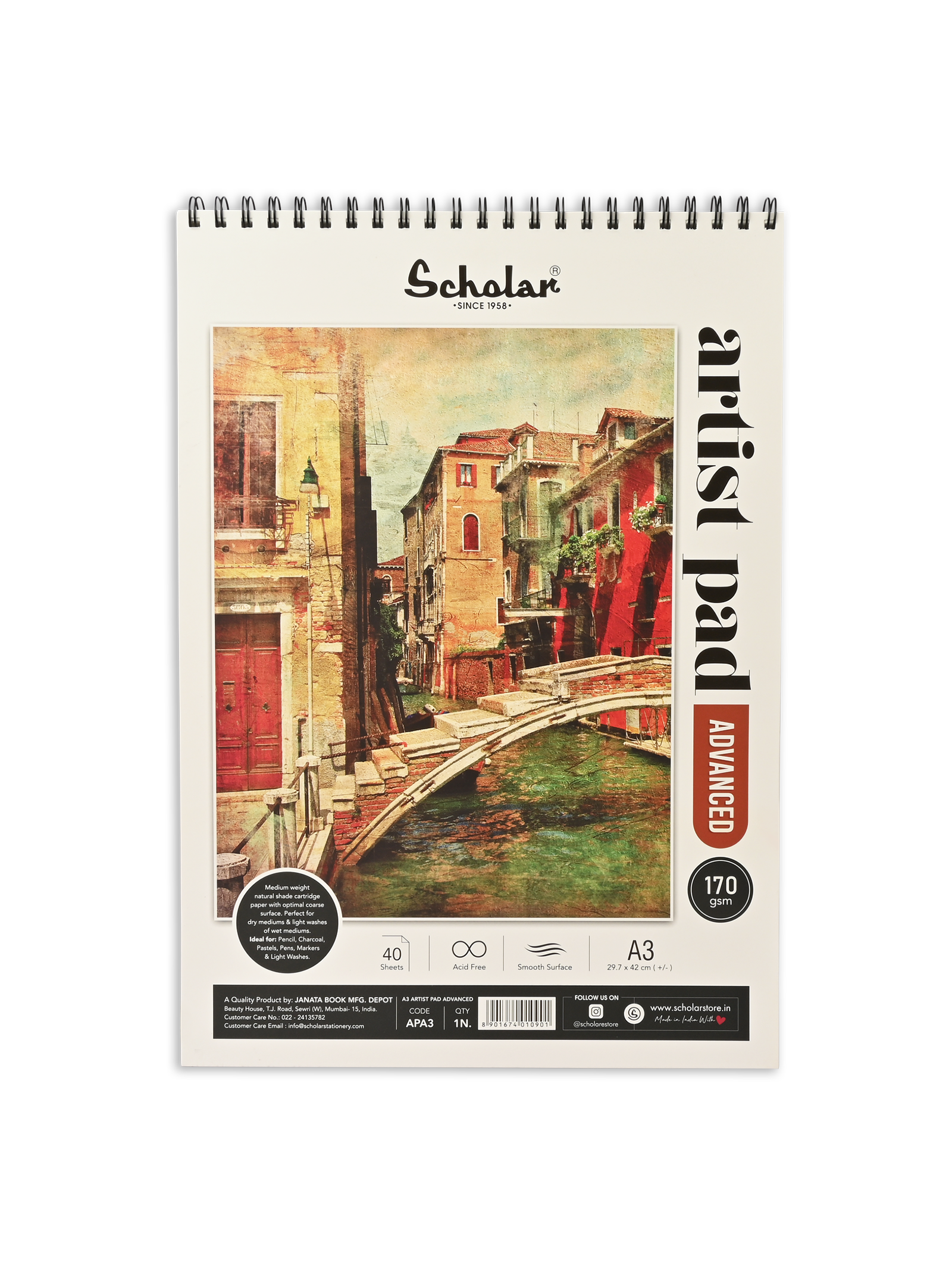 170 Gsm Artist Pad - Advanced (40 Sheets) (APA)