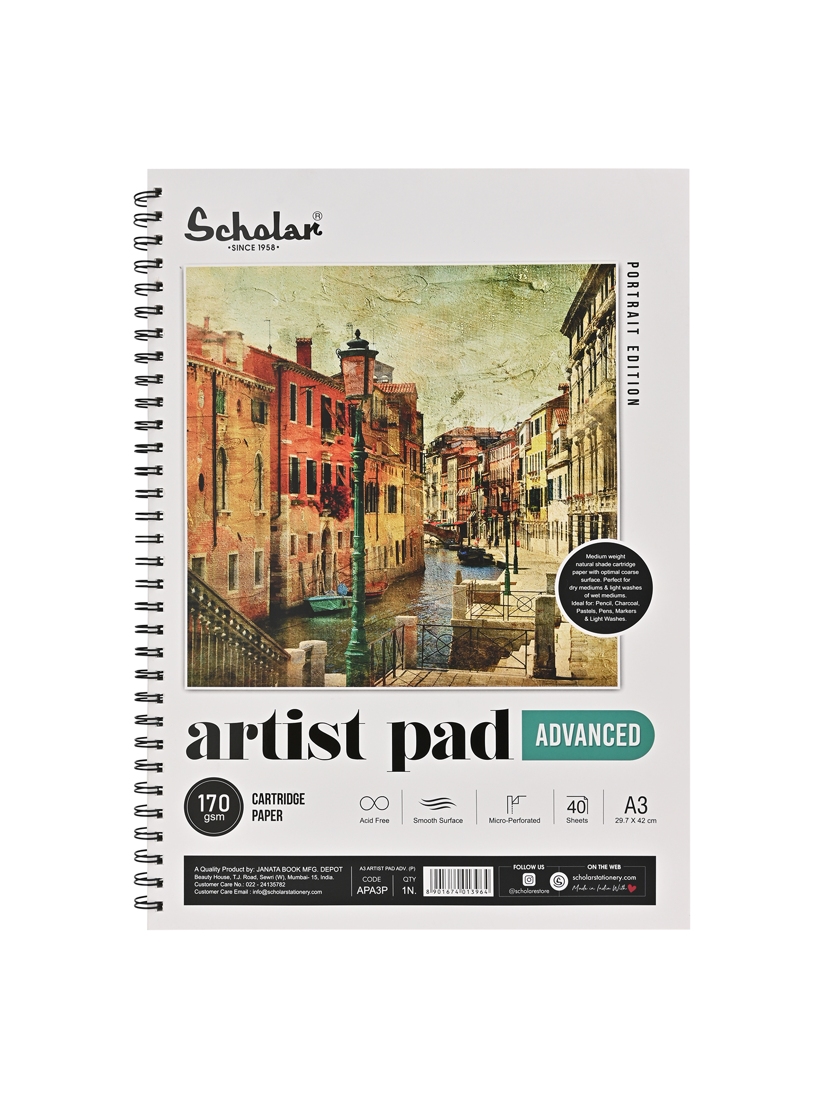 170 Gsm Artist Pad - Advanced (40 Sheets) (APA)
