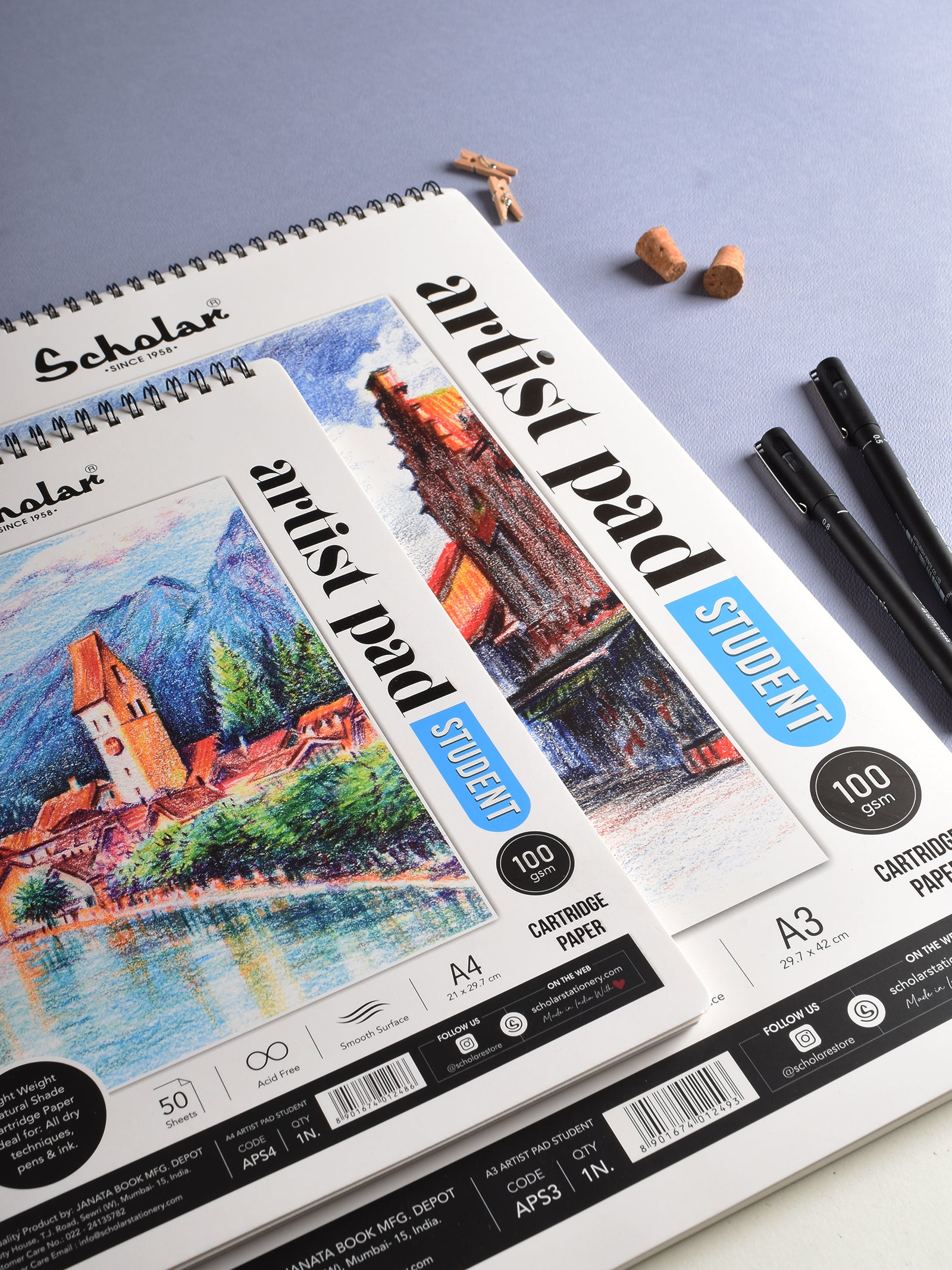 100 Gsm Artist Pad - Student (50 Sheets) (APS)