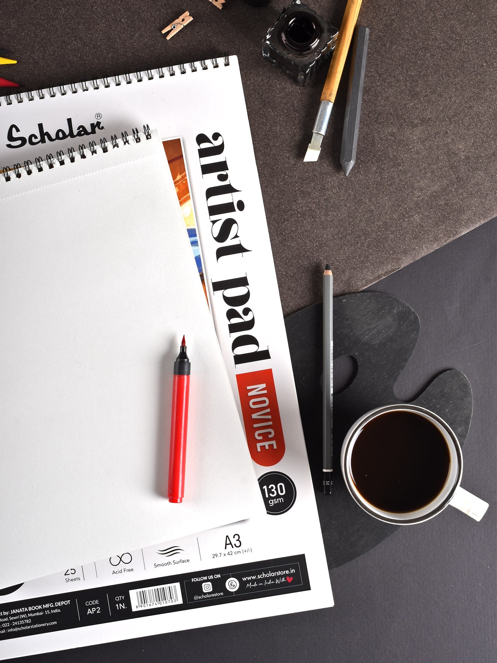 130 Gsm Artist Pad - Novice (25 & 50 Sheets) (AP)