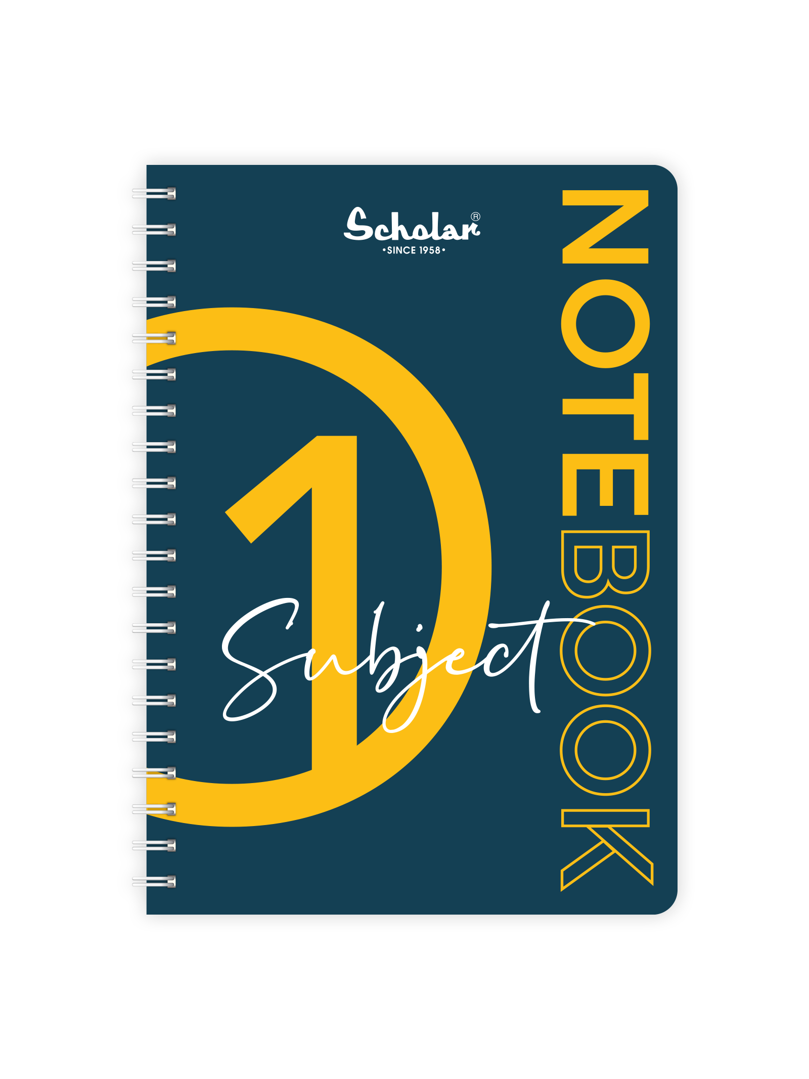 Scholar One Subject Premium Notebook (1S) - Sea Blue