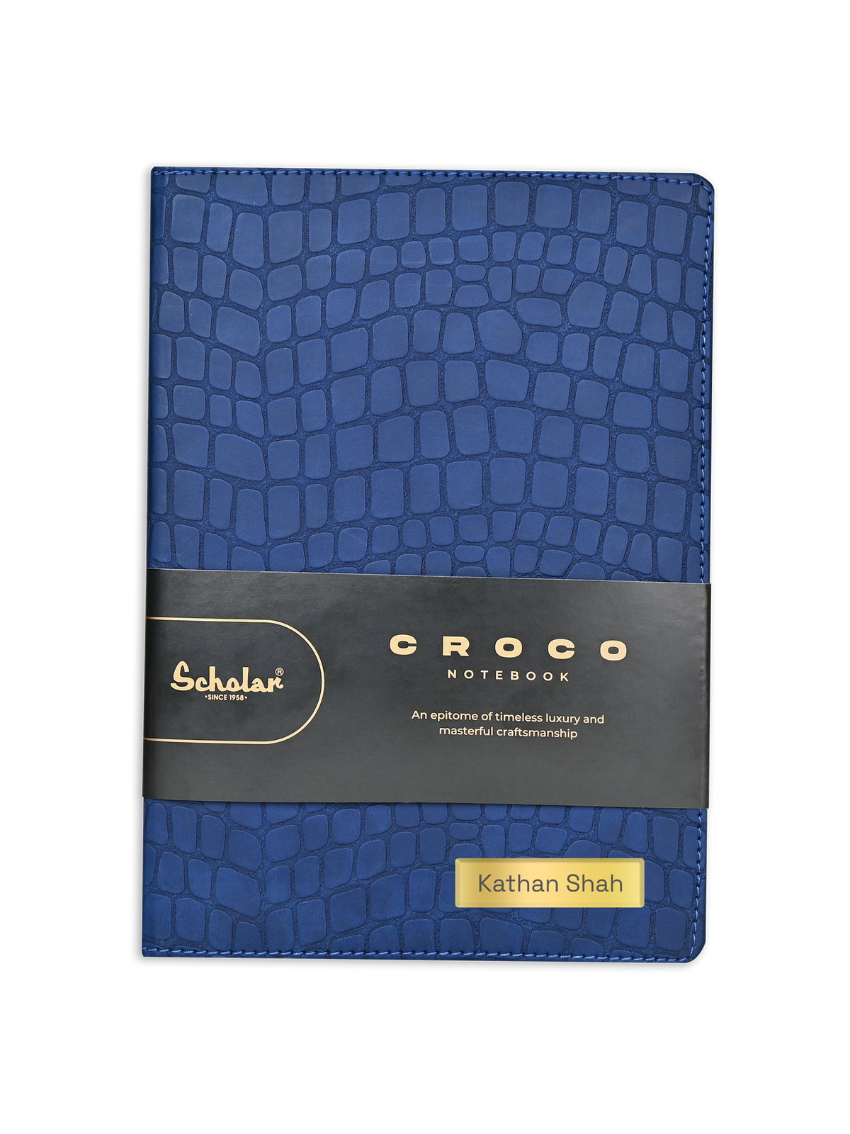 Scholar Notebook - Croco (192 Pages) (CRC2) - Blue