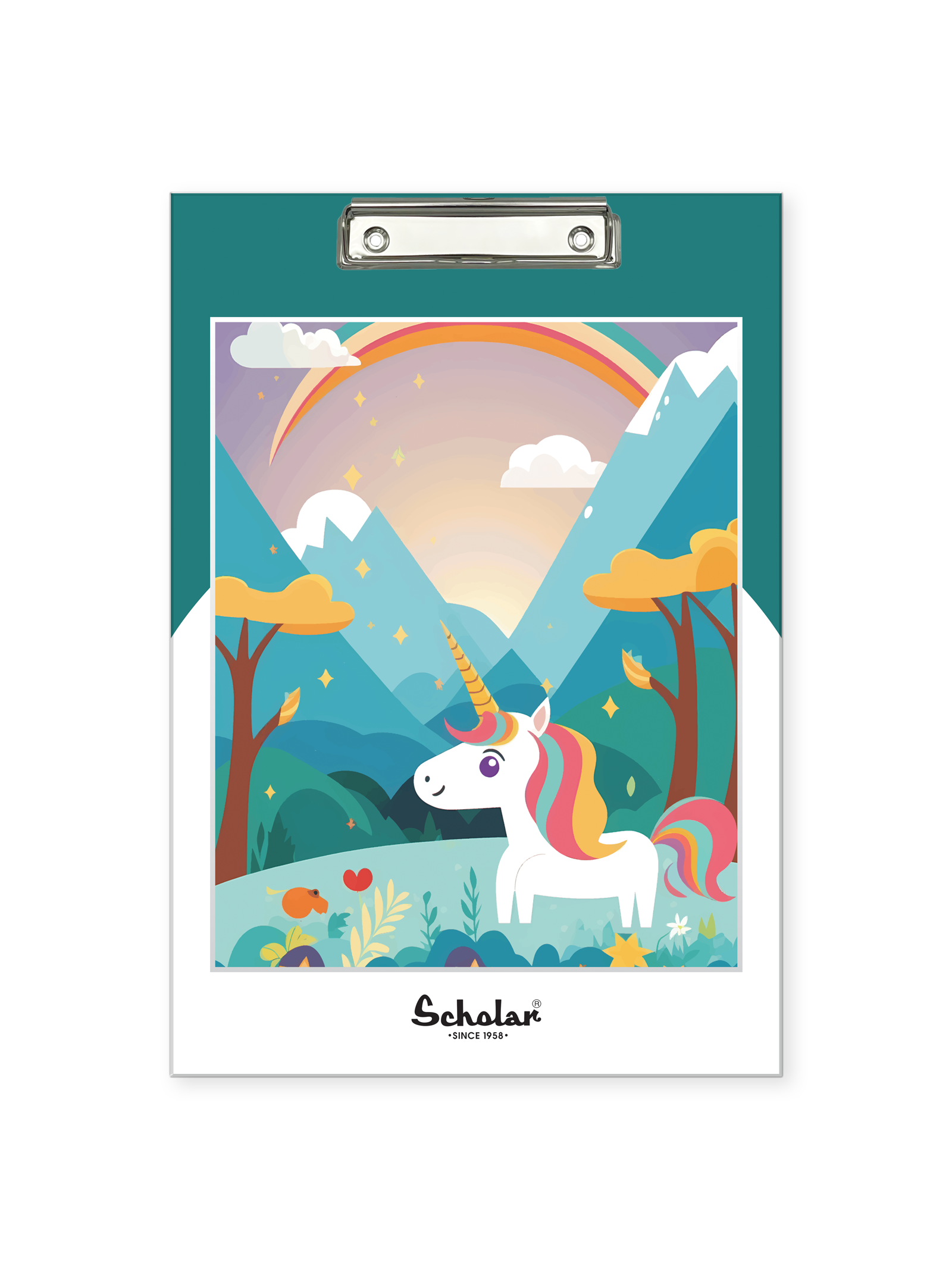 Scholar Regular Exam Board for Students | Clip Board | Foolscape Size - 24 cm x 34.5 cm | Pack of 2