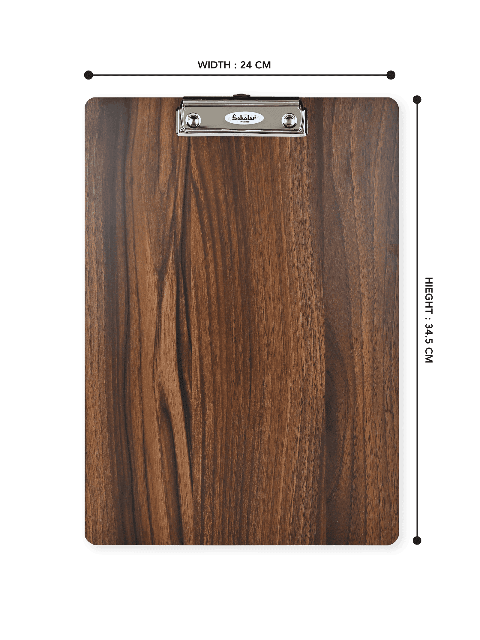 Scholar Wood Finish Exam Board for Students and Artists | Size - 24 cm x 34.5 cm | Pack of 2