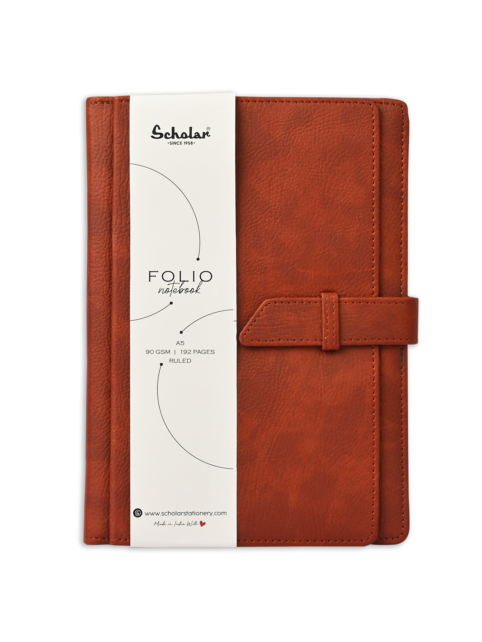 Scholar Notebook - Folio (192 Pages) (FLO) - Maroon