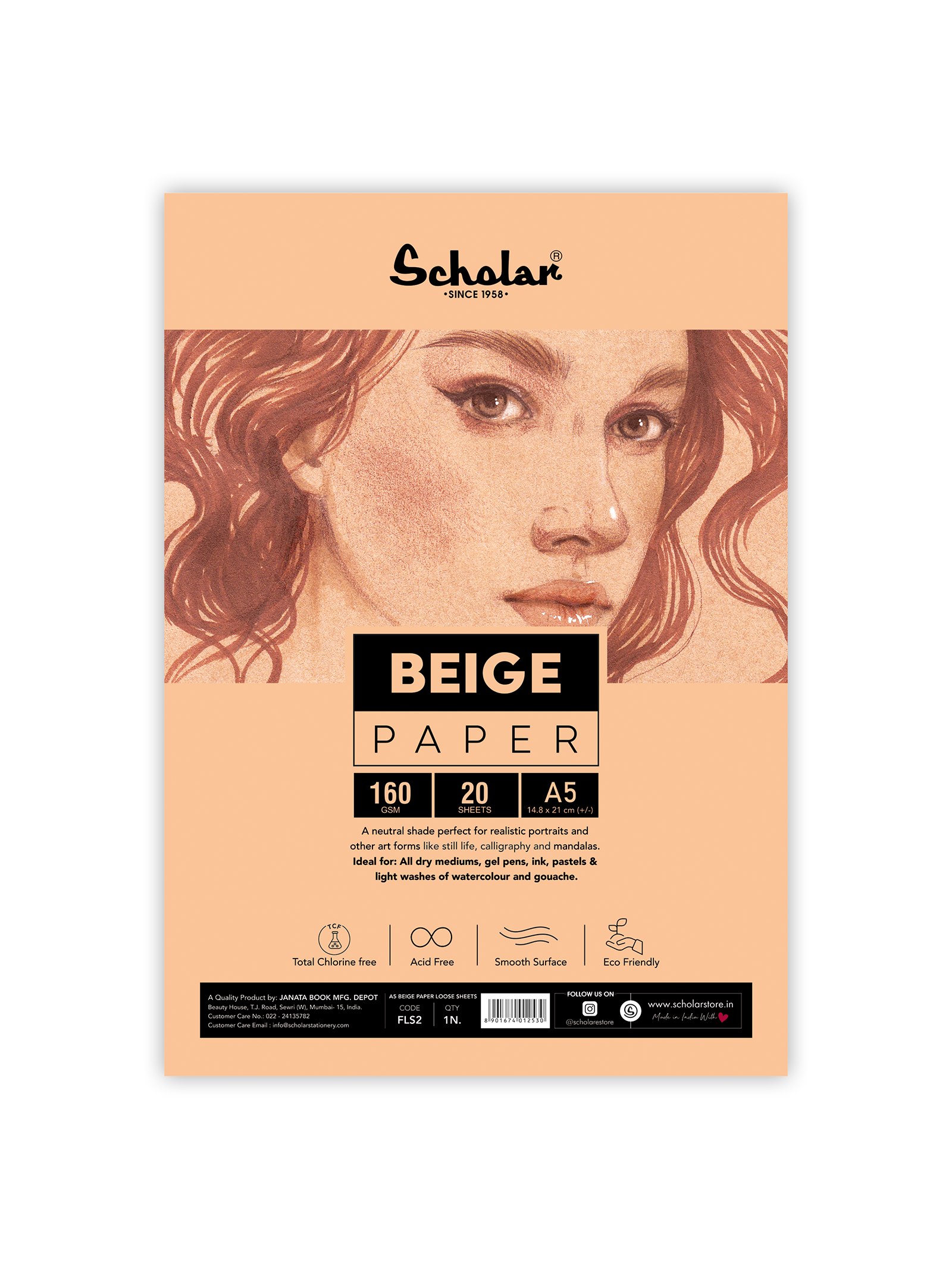 Flesh Toned Paper - Loose Sheets (FLS)