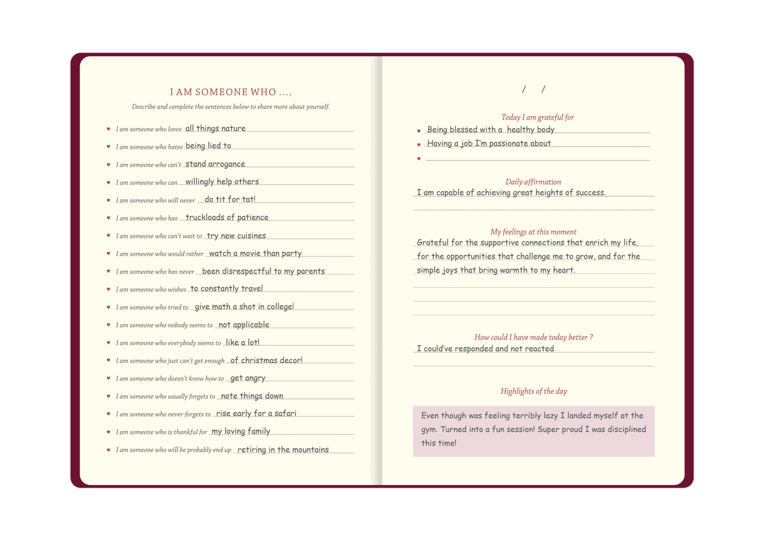 Scholar Premium Gratitude Journal (PGR2) - Plum