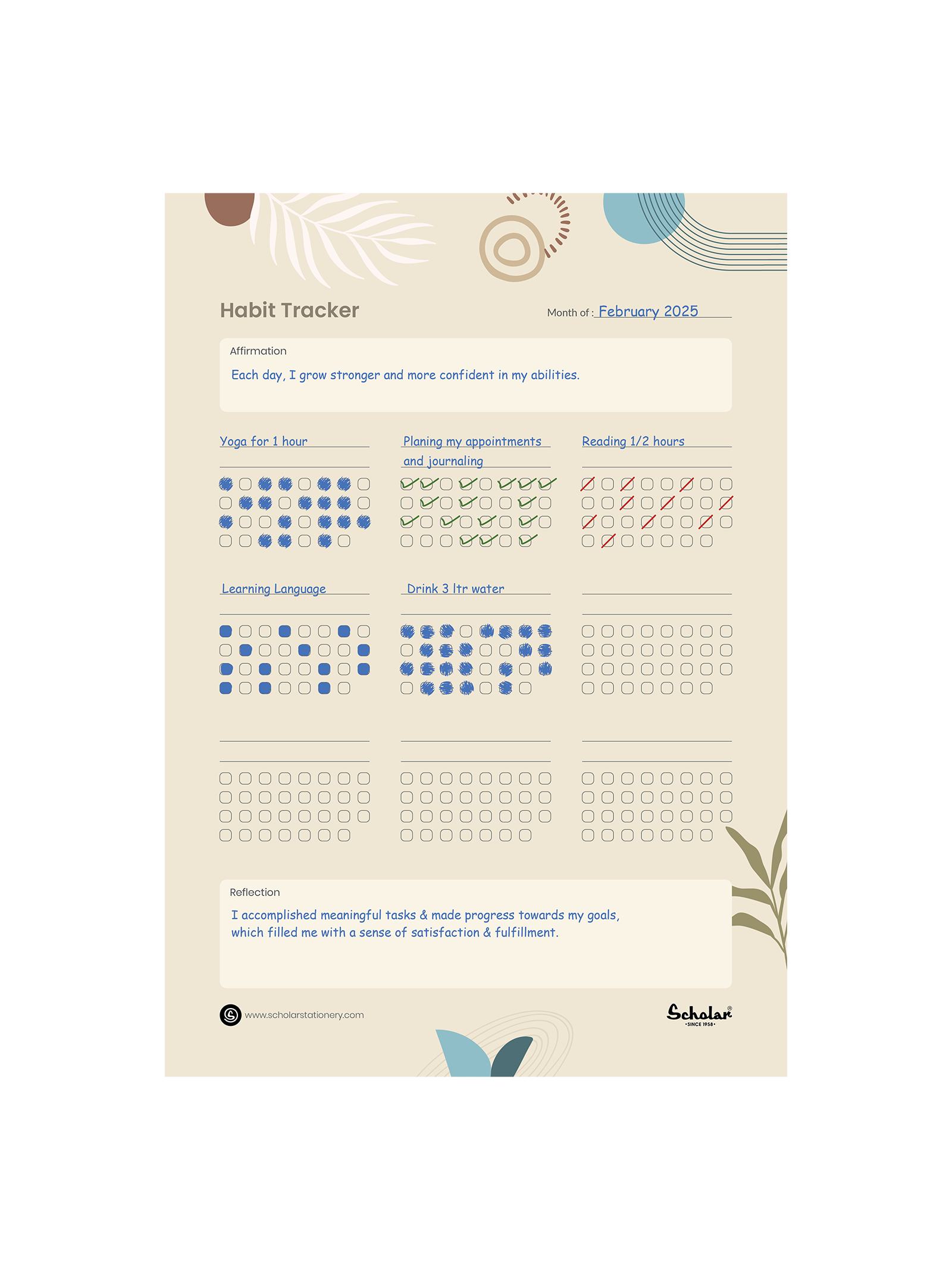 Habit Tracker - Monthly (HTM)
