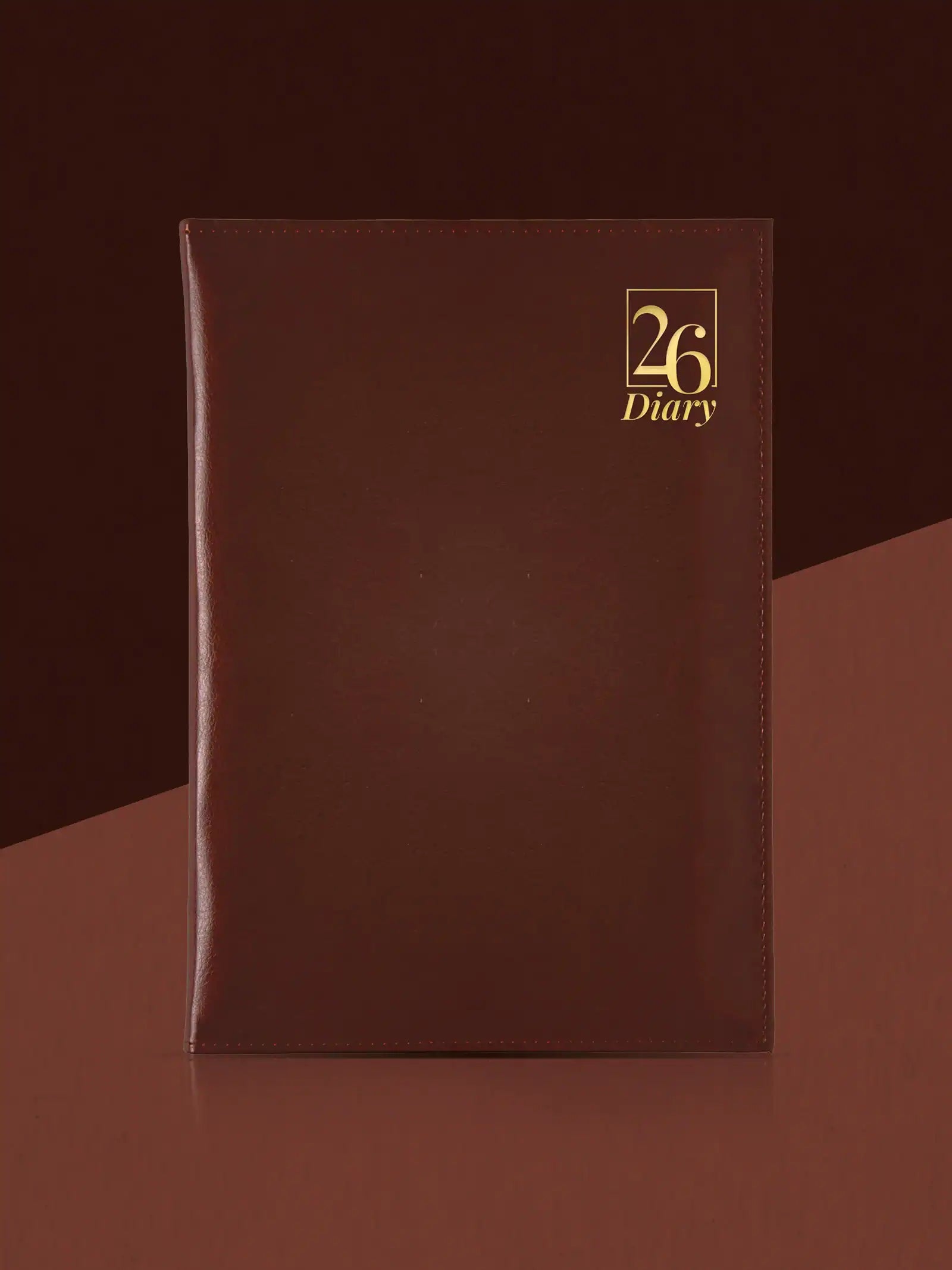 Scholar New Year Diary 2026 - Leatherite - Cherry