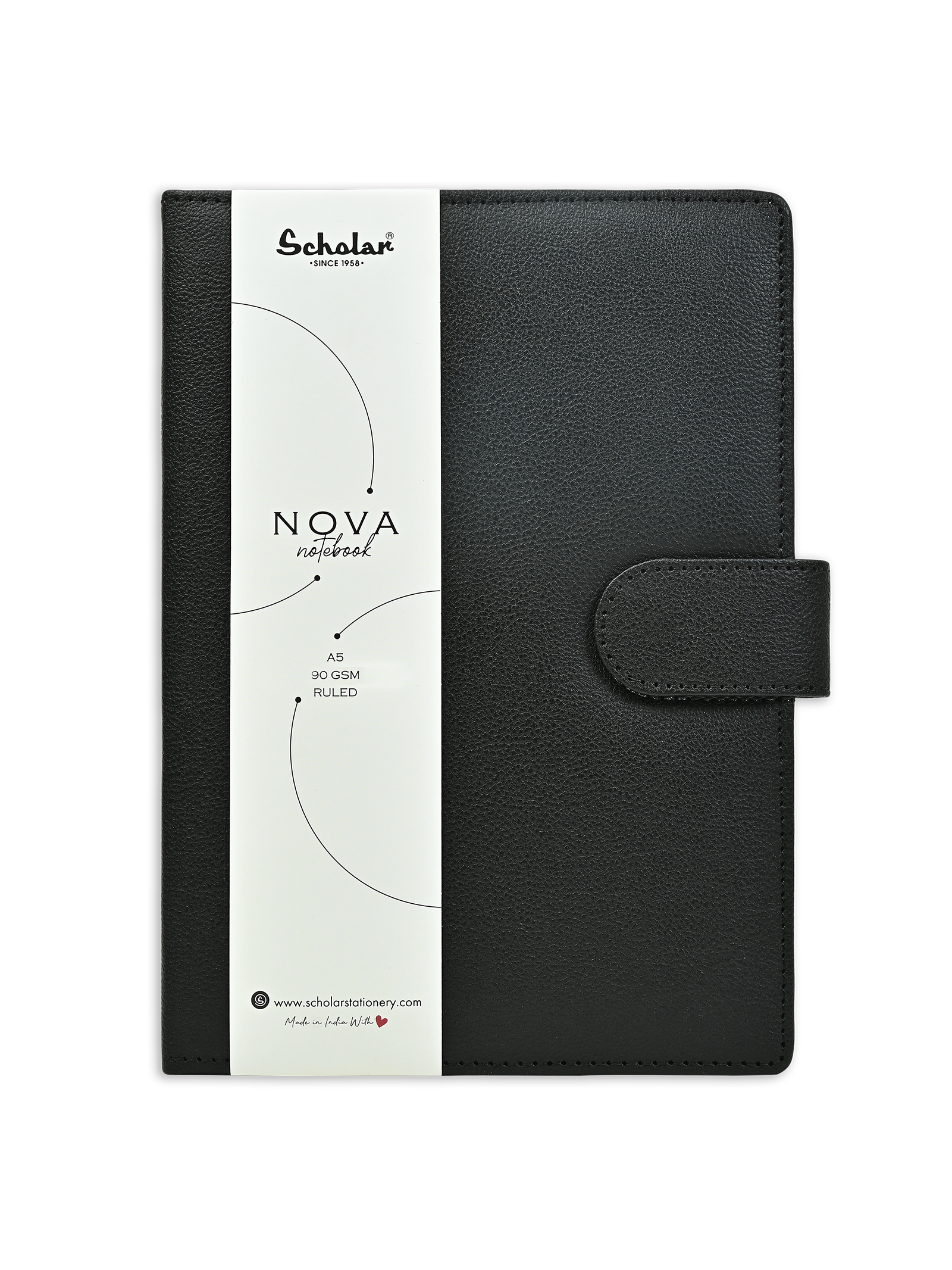 Scholar Notebook - Nova (160 Pages) (NVB2) - Black