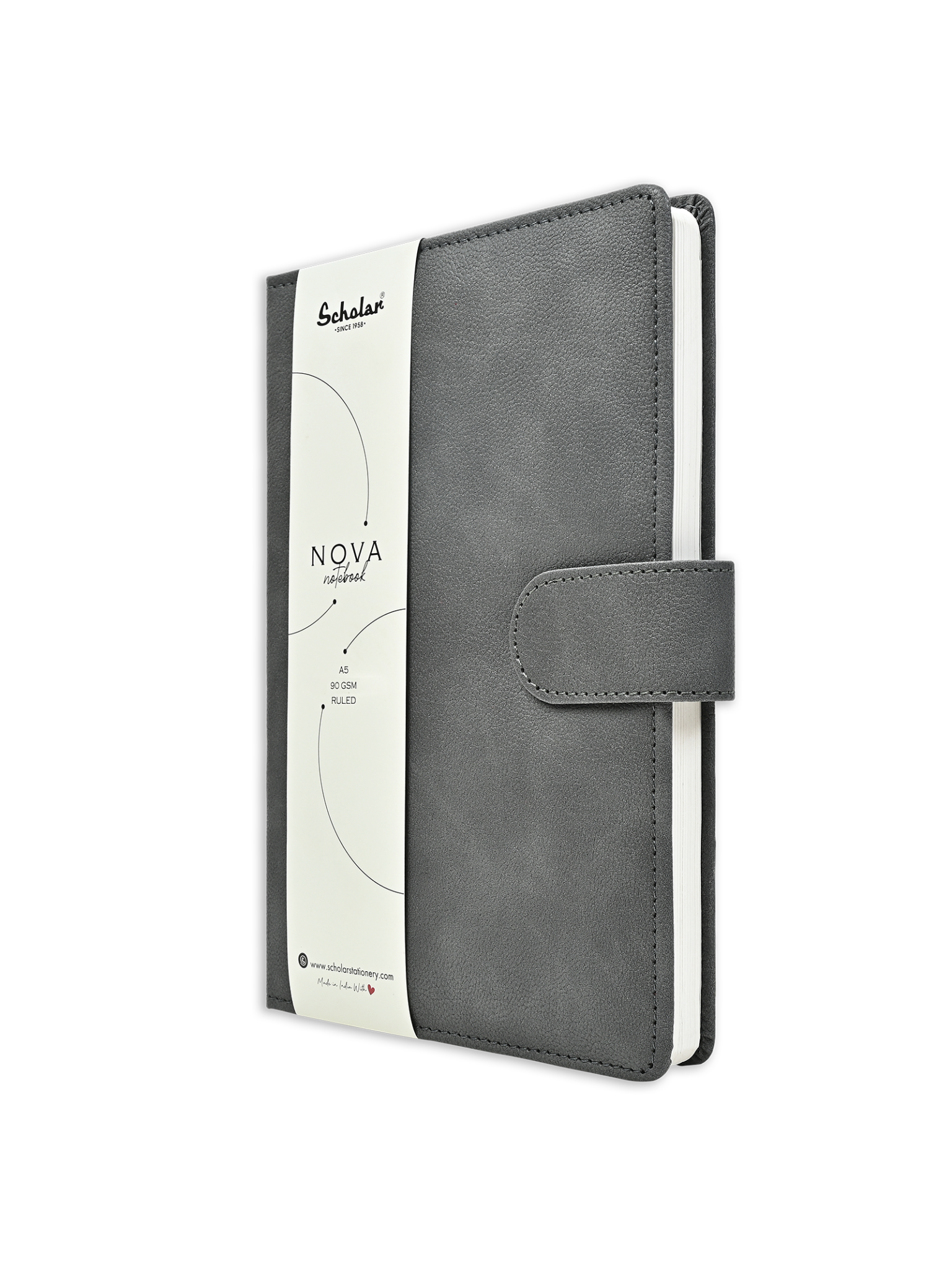Scholar Notebook - Nova (160 Pages) (NVB2) - Grey
