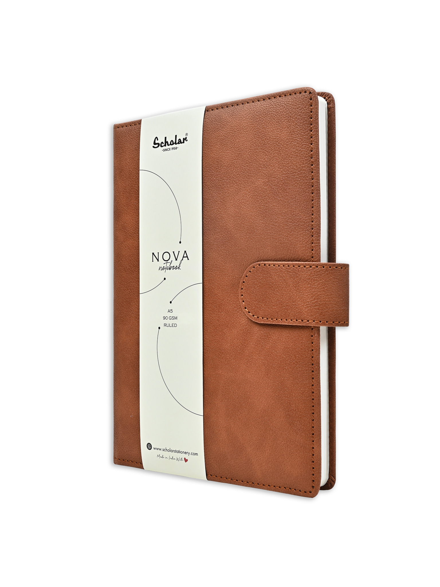 Scholar Notebook - Nova (160 Pages) (NVB2) - Tan