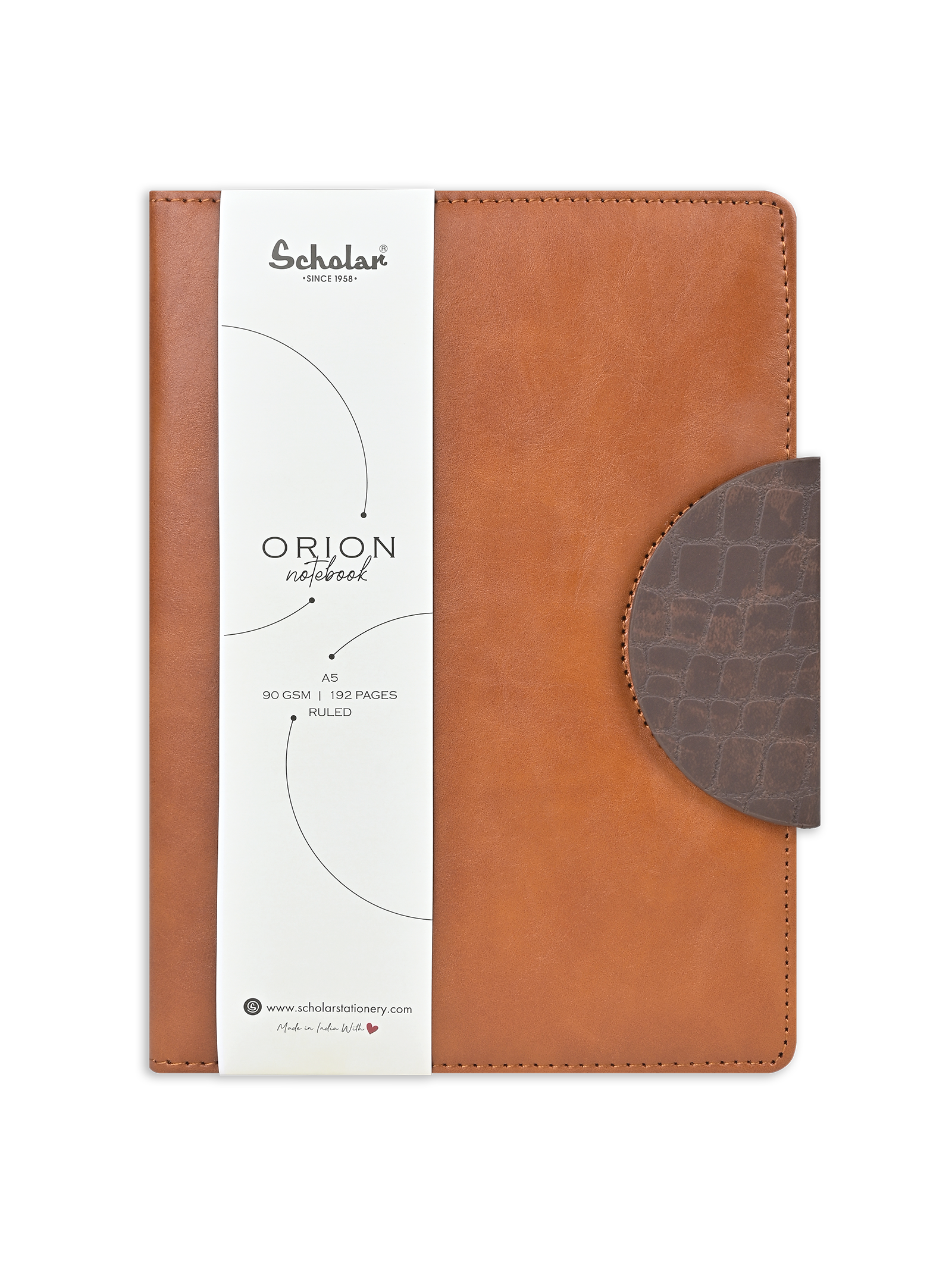 161681orion×ScoLar save the planet PK M Scholar Notebook - Orion (192 Pages) (ORN) - Tan