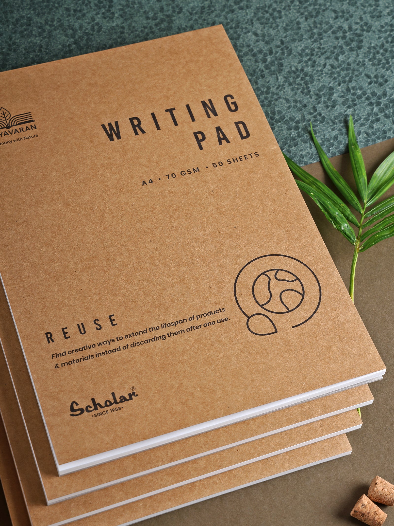 A5 Paryavaran Writing Pad (50 Sheets) (PRG) (Pack of 4)