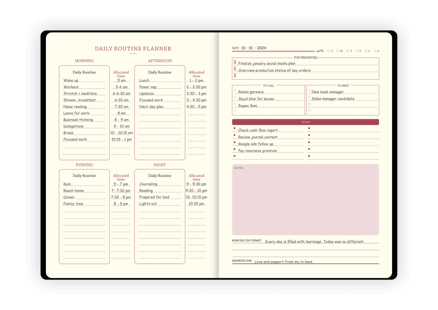 Scholar Artcover Daily Planner (APN2-D)