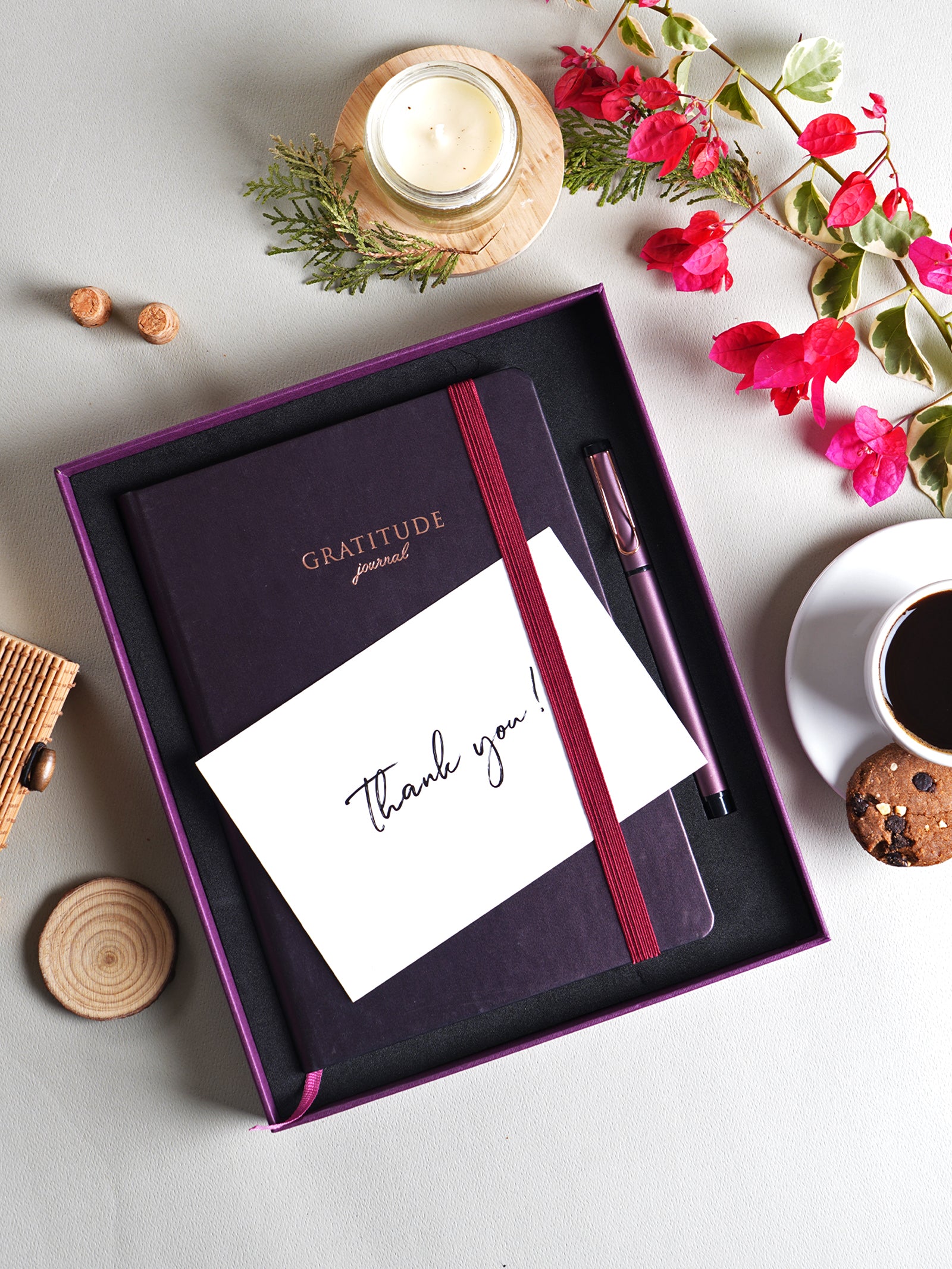 Scholar Premium Gratitude Journal - Gift Set Edition (JGR2) - Plum