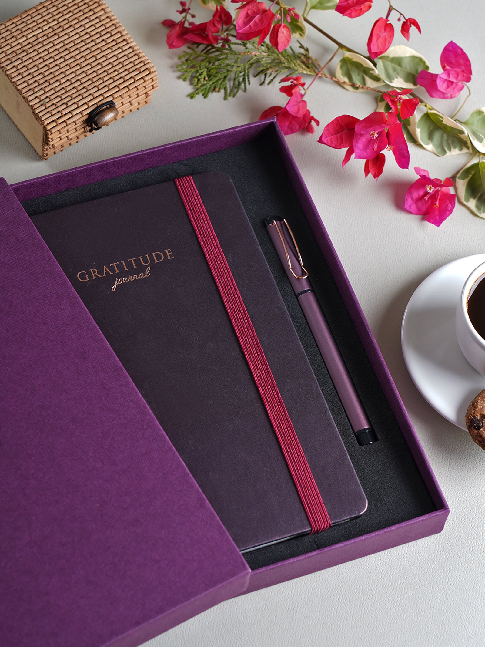Scholar Premium Gratitude Journal - Gift Set Edition (JGR2) - Plum