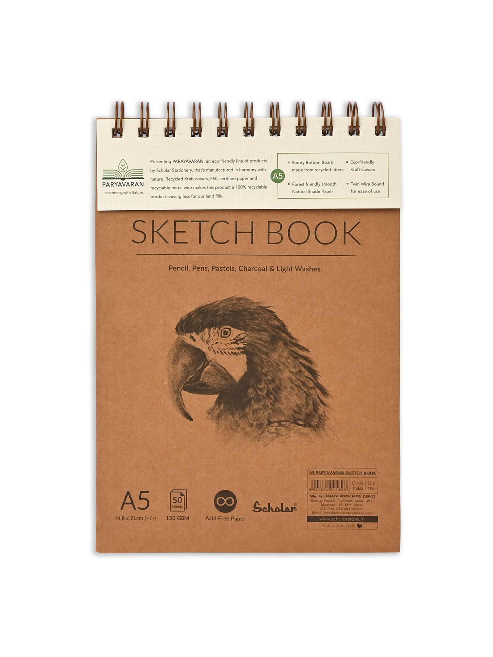 150 GSM Paryavaran Sketch Book (PSB)