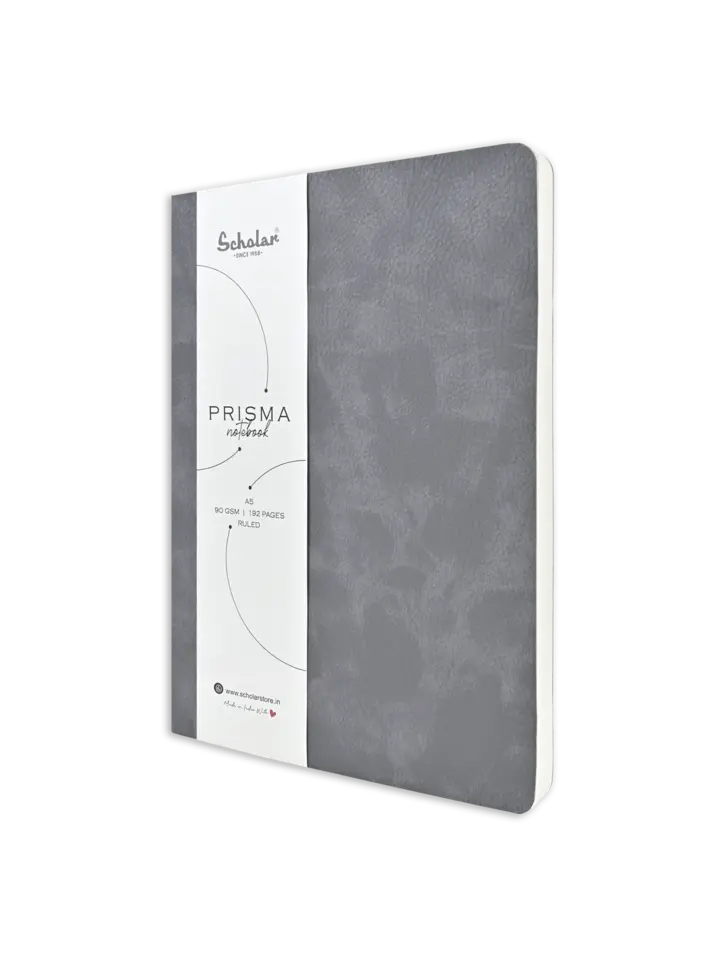 Scholar Notebook - Prisma (192 Pages) (PSM2) - Grey