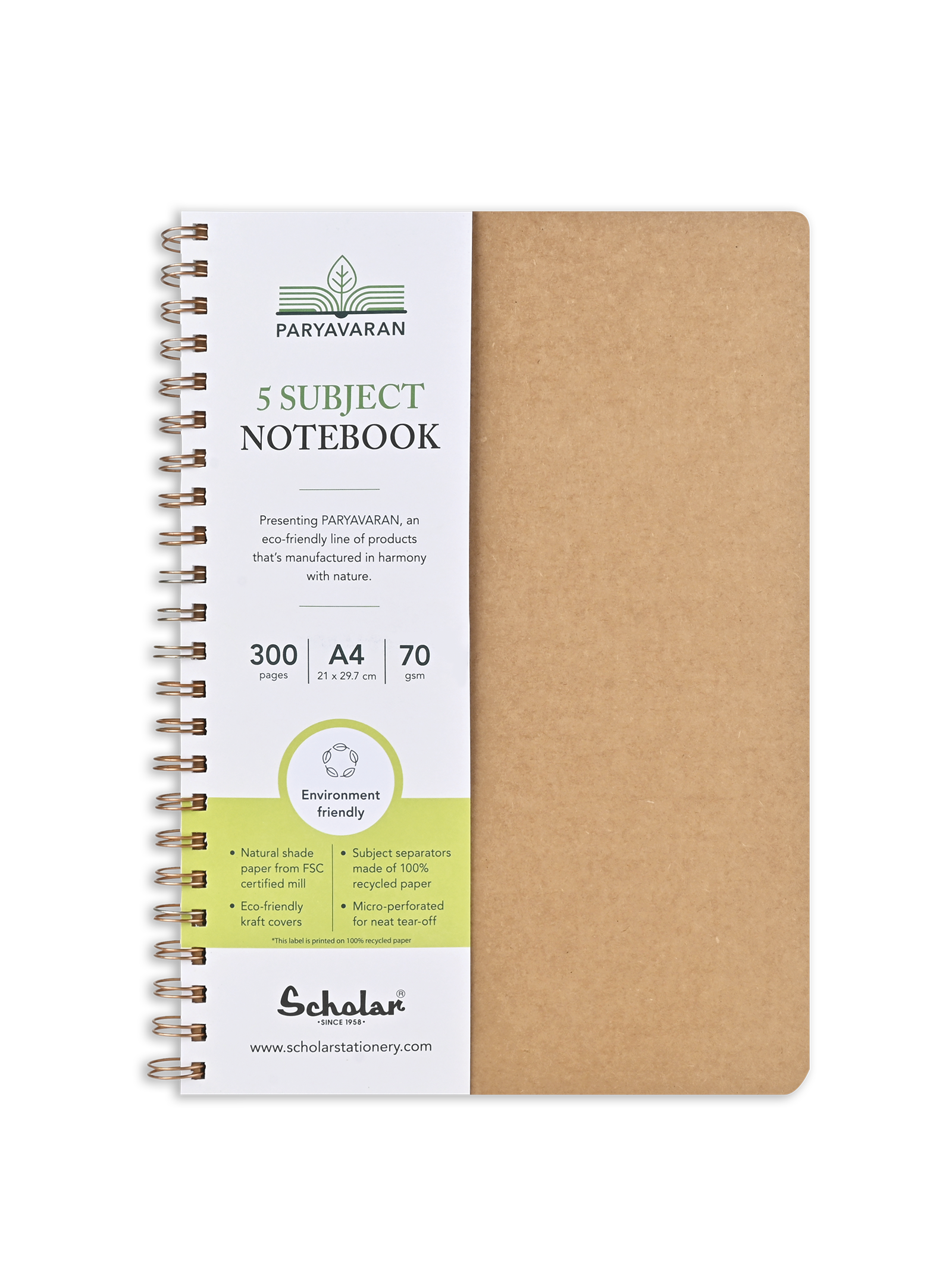 Scholar Paryavaran Five Subject Notebook (PSN)