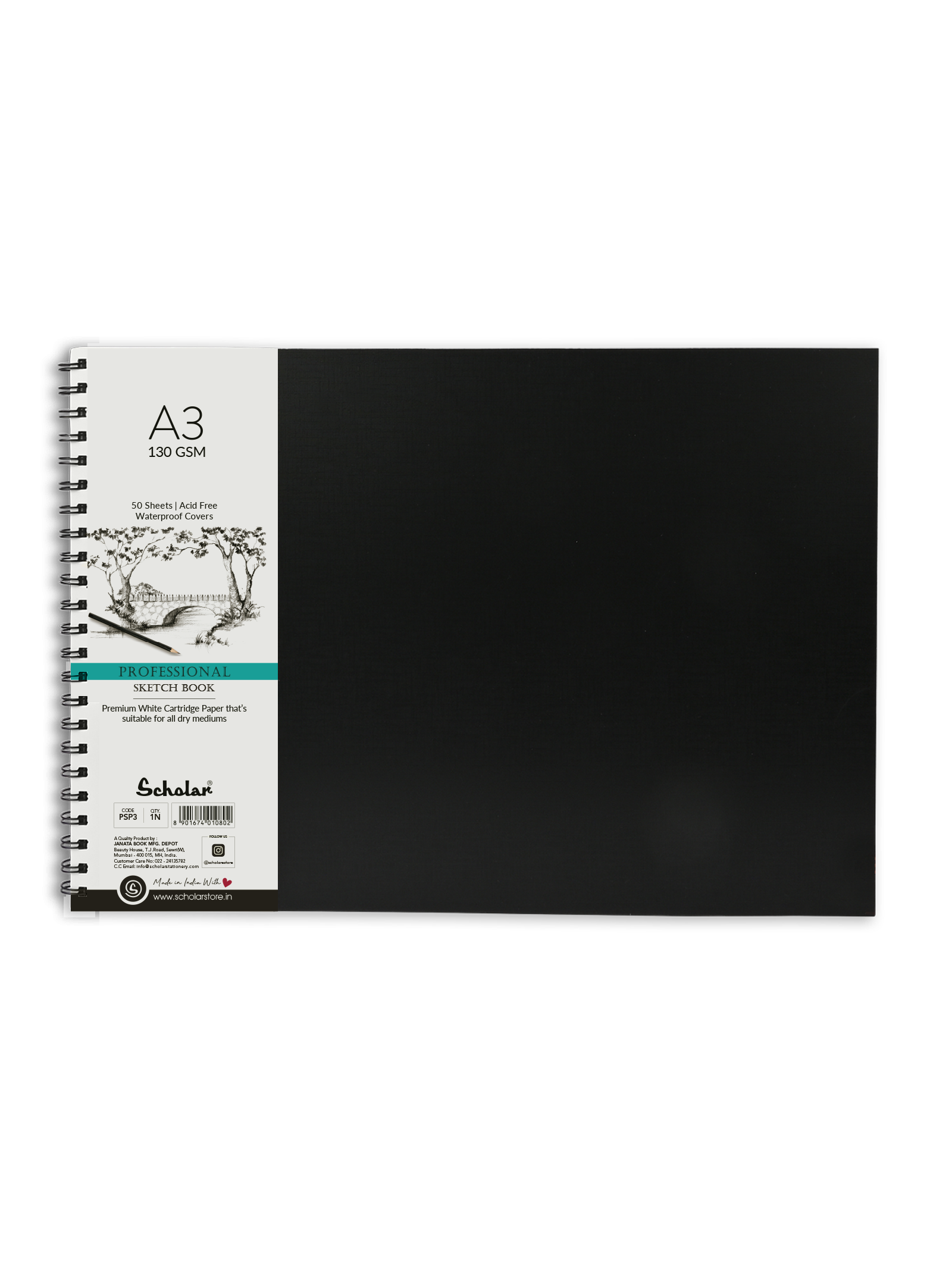 130 Gsm Professional Sketch Pad (50 Sheets) (PSP)