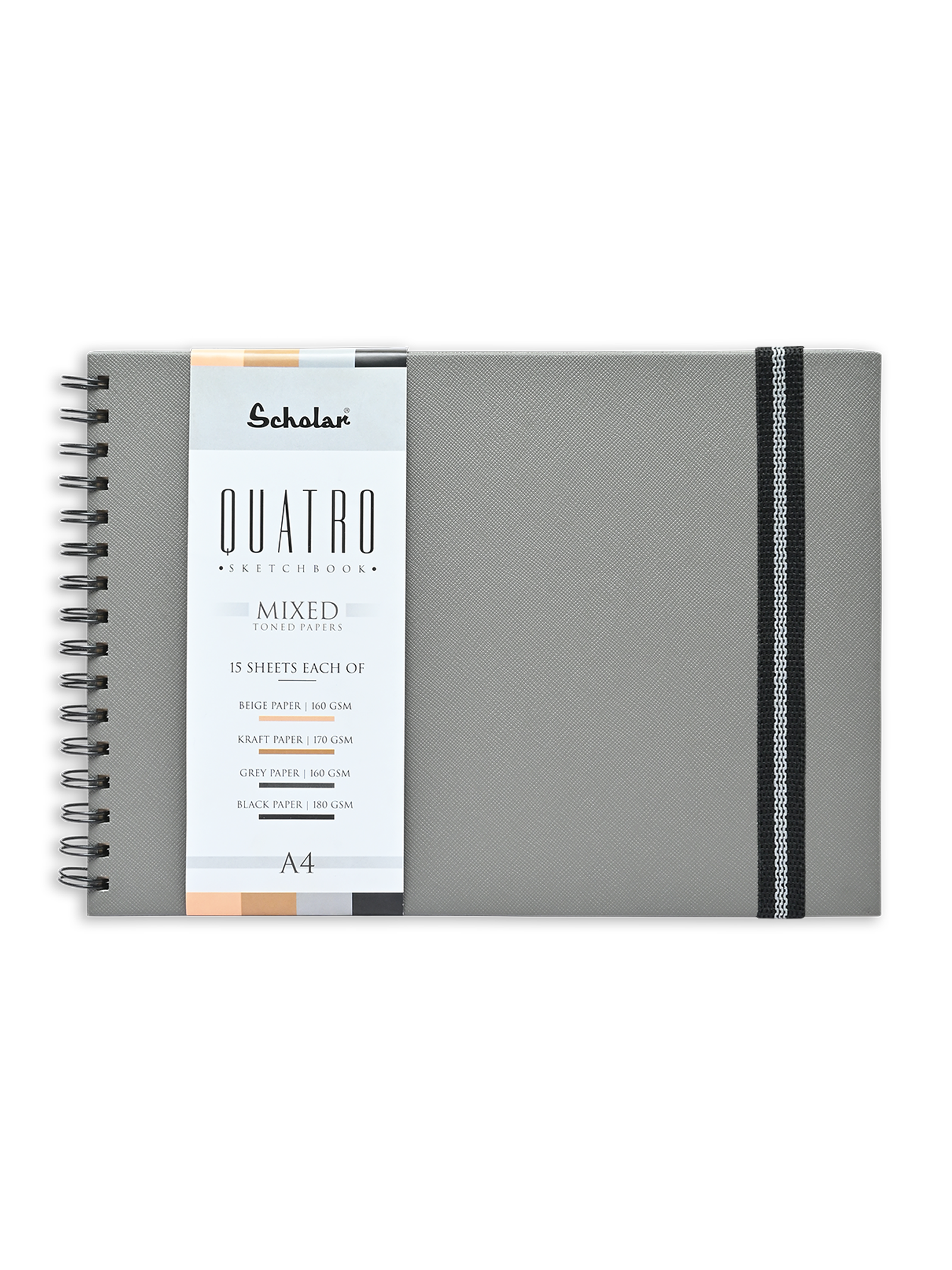 Quatro Sketchbook - Mixed Toned Papers (QTR)