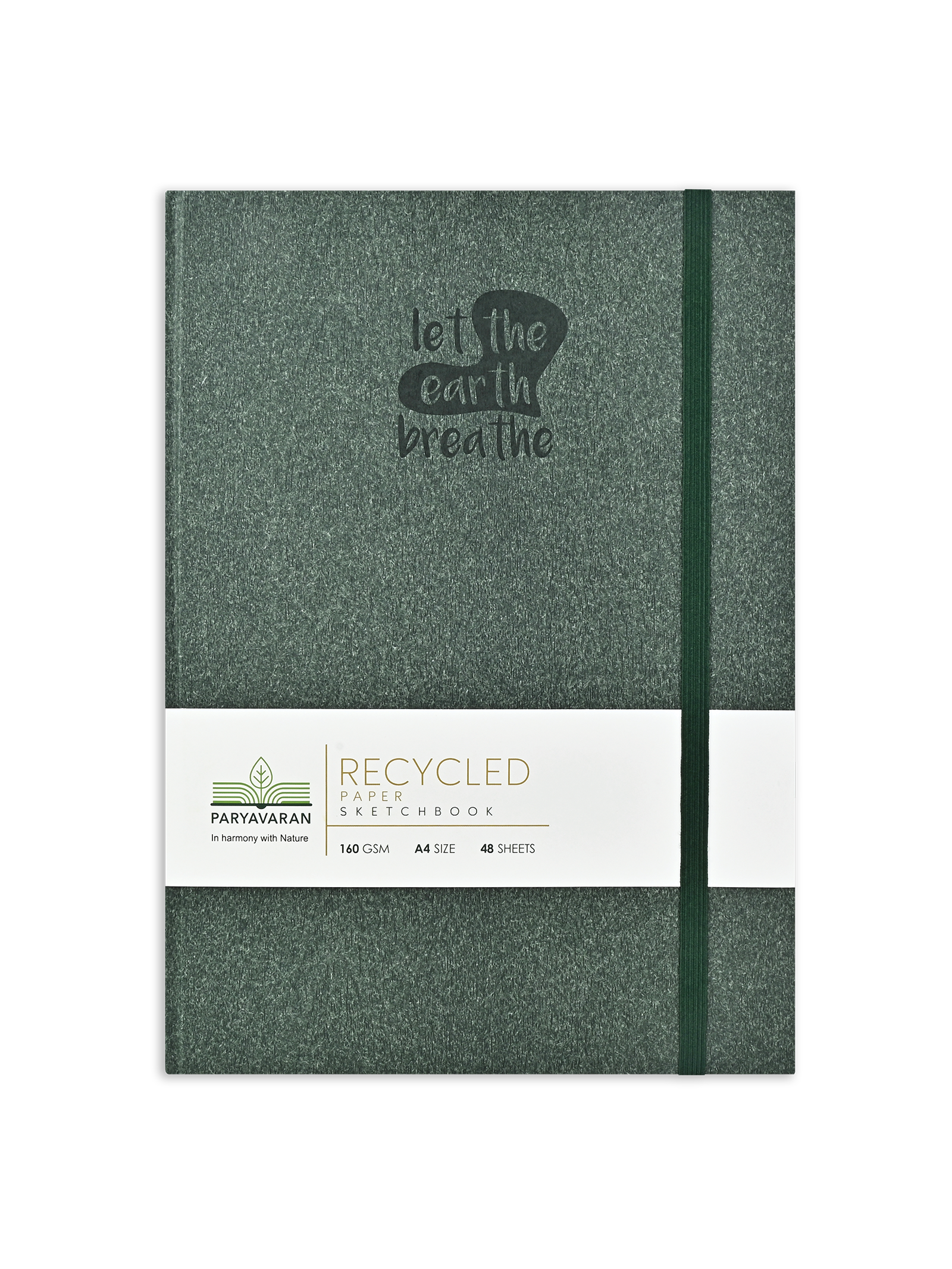 160 Gsm 100% Recycled Journal (48 Sheets) (RCJ) - Green