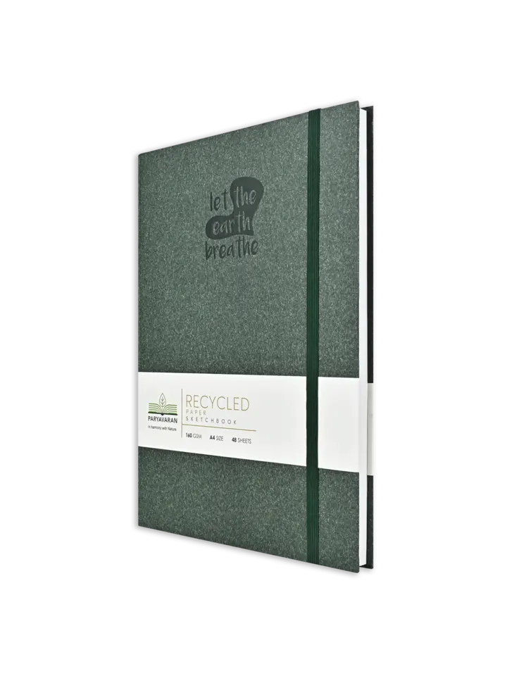 160 Gsm 100% Recycled Journal (48 Sheets) (RCJ) - Green