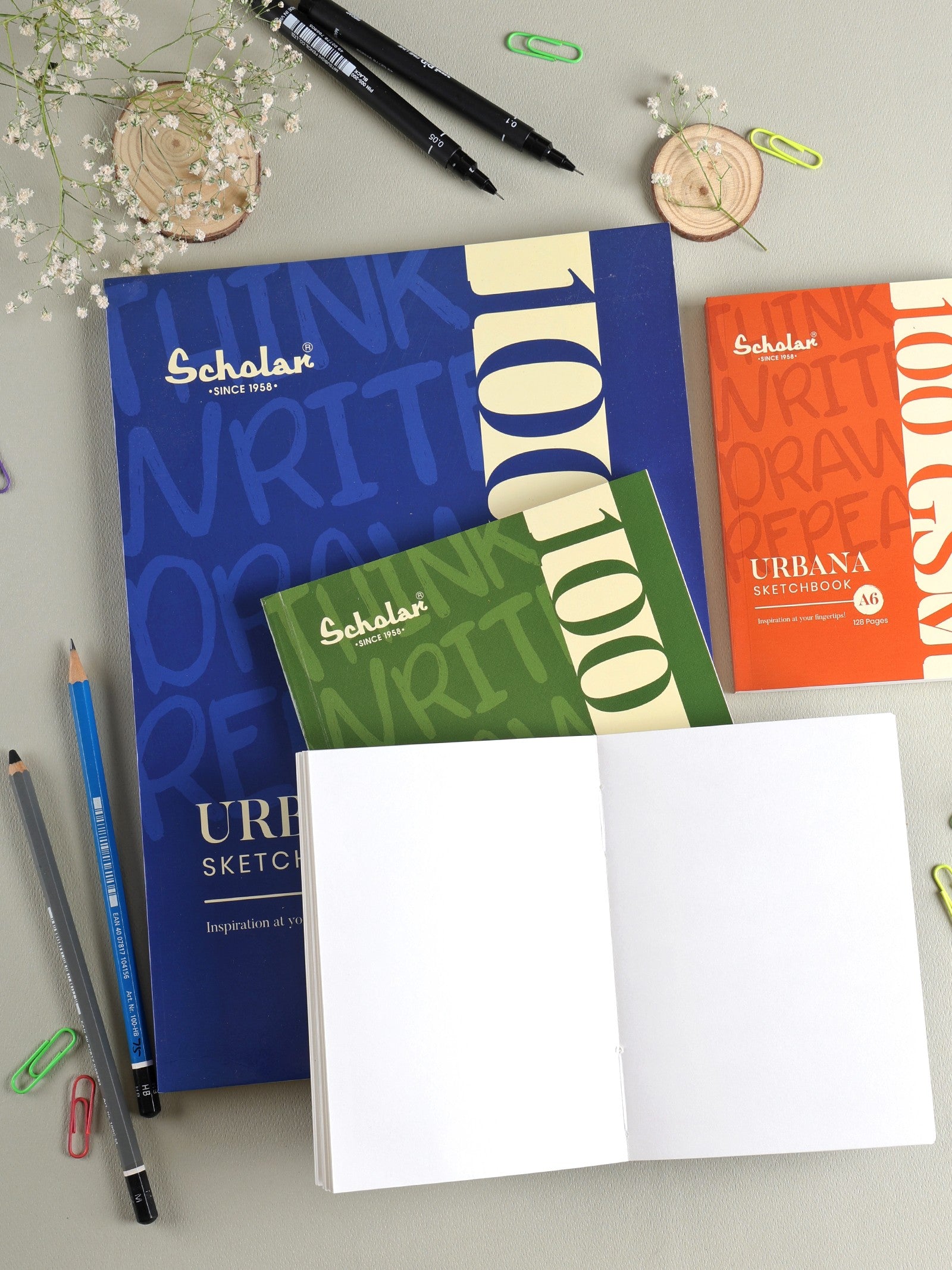 100 Gsm Urbana Sketchbook (UBS) - Mix Color