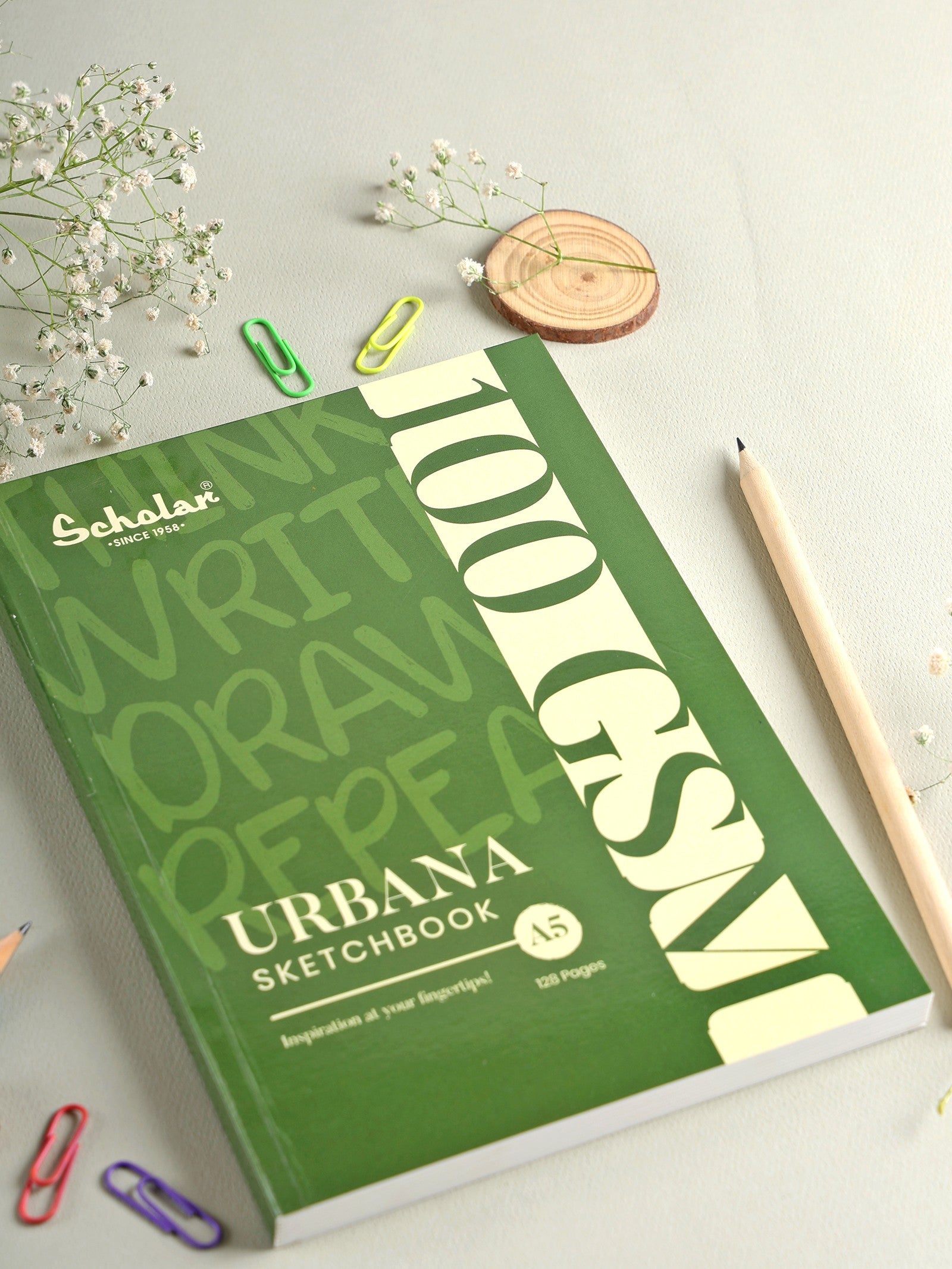 100 Gsm Urbana Sketchbook (UBS) - Green