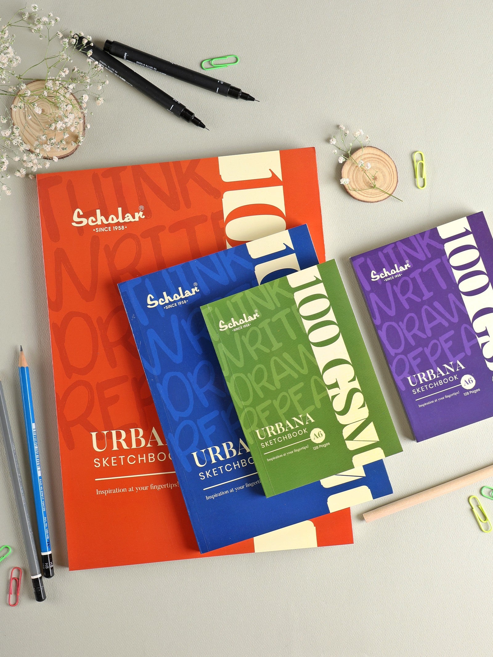 100 Gsm Urbana Sketchbook (UBS) - Mix Color