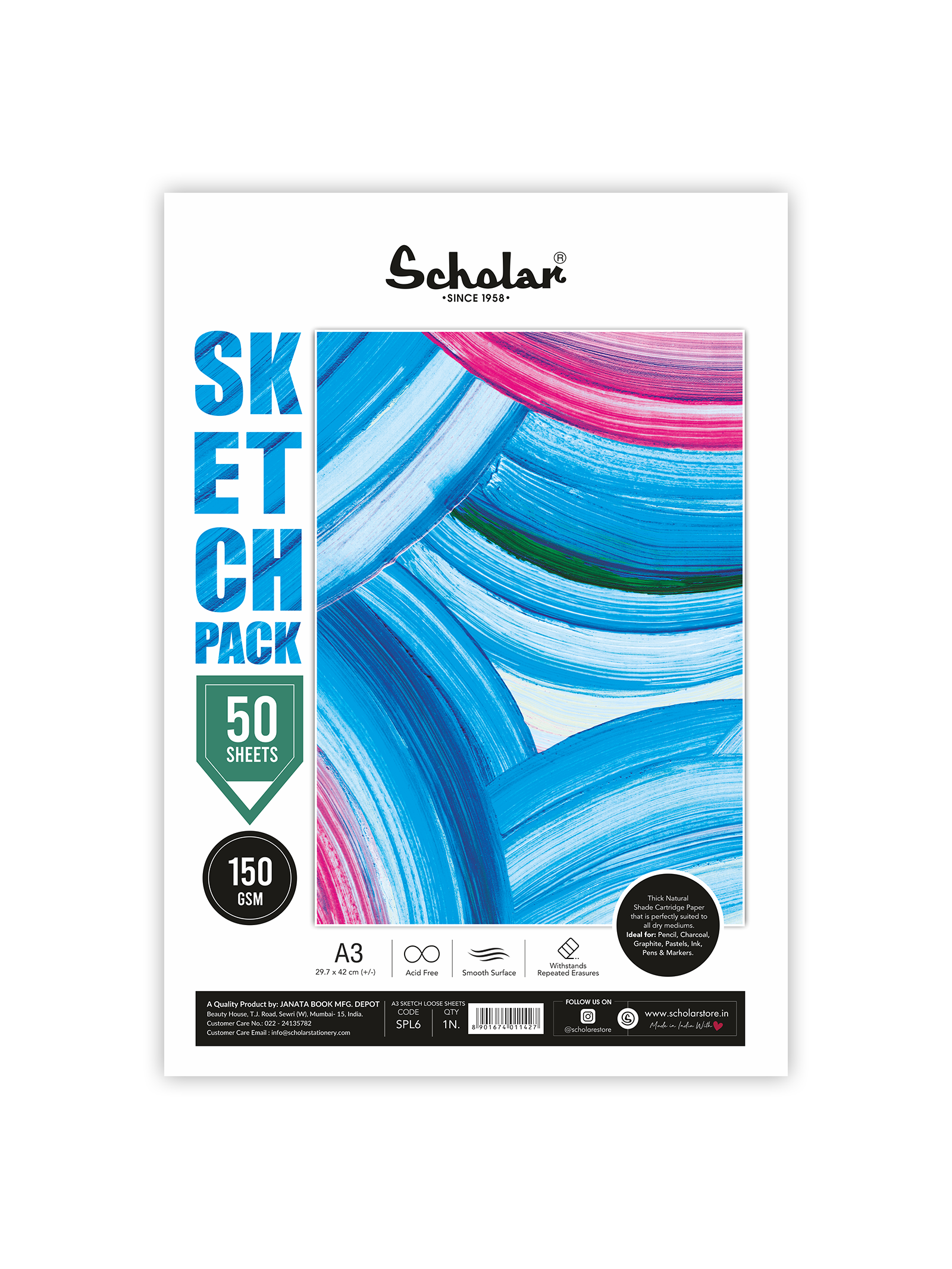 150 Gsm Cartridge Paper - Loose Sheets (SPL)