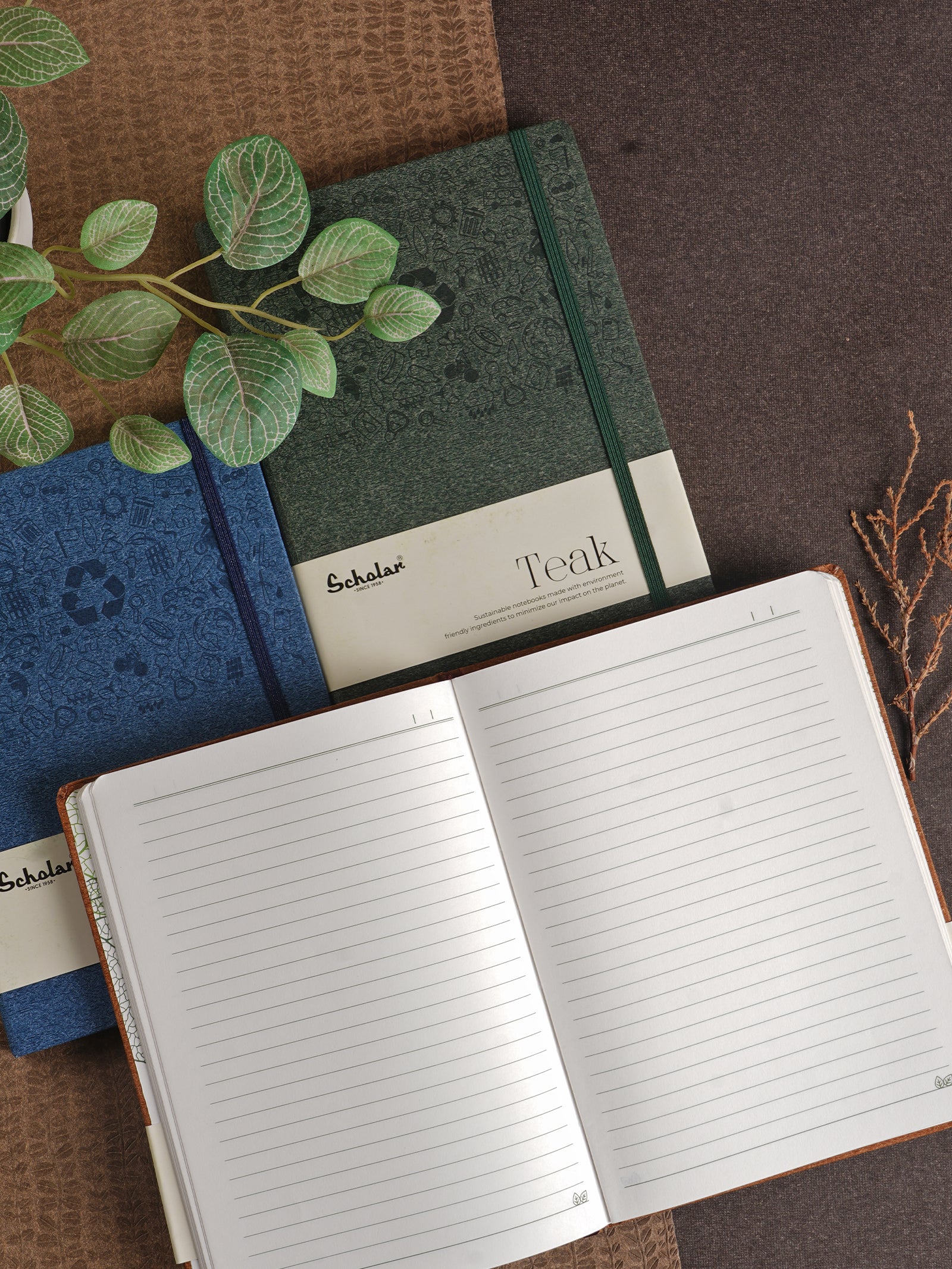 Scholar Notebook - Teak (160 Pages) (TNB2) - Blue