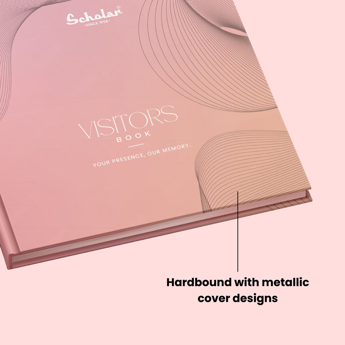 Visitor's Book - Metallic (192 Pages) (VB7)