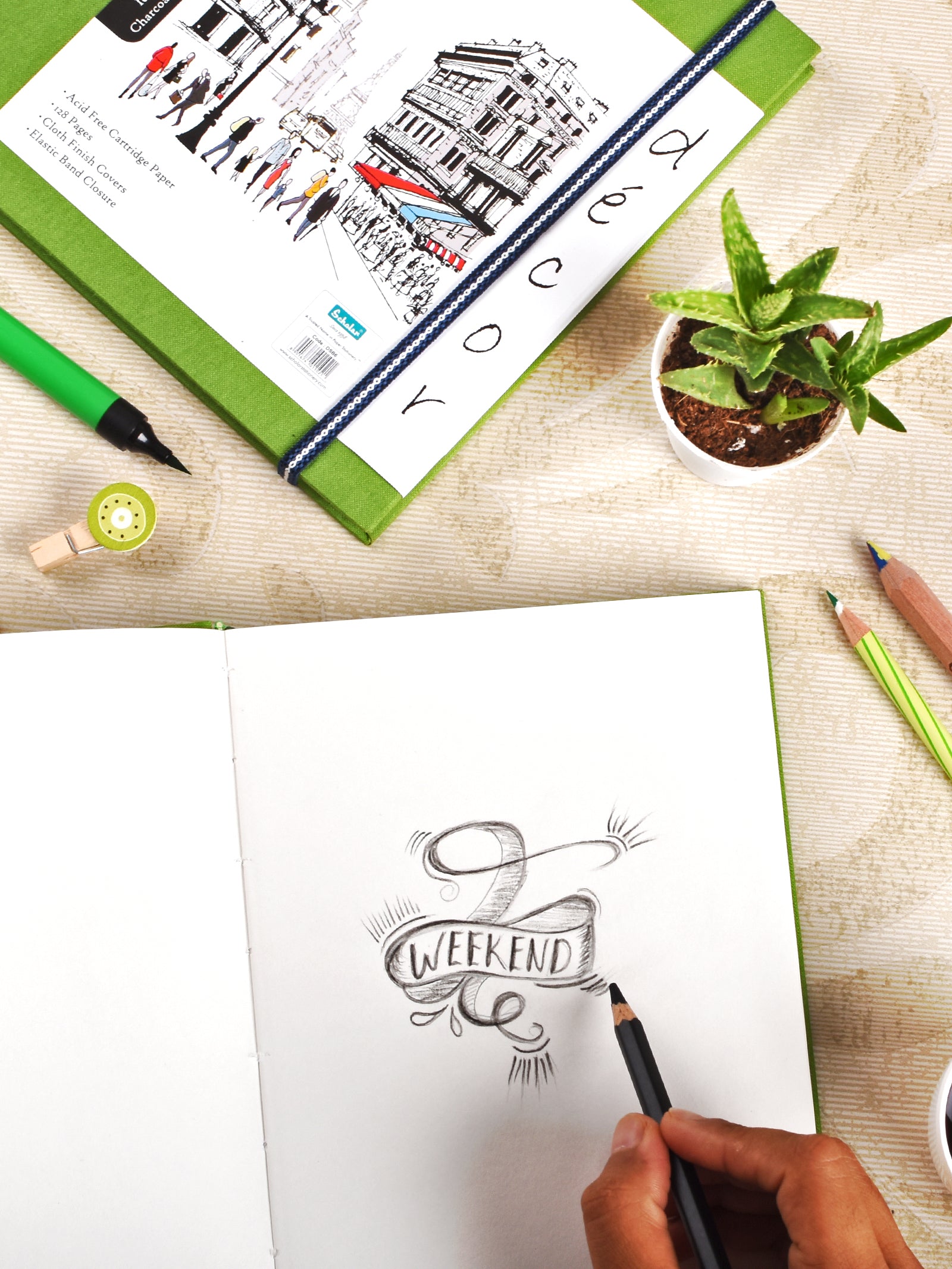 (150 Gsm Decor Sketch Book (56 Sheets) (DSB) - Khakhi