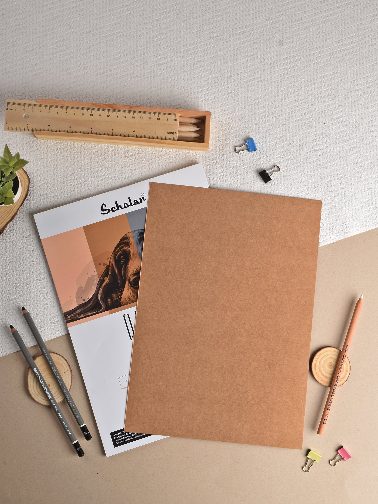 Quatro Loose Sheets (4 in 1 Toned Sheets with Kraft, Black, Beige & Grey Paper) (QTL)