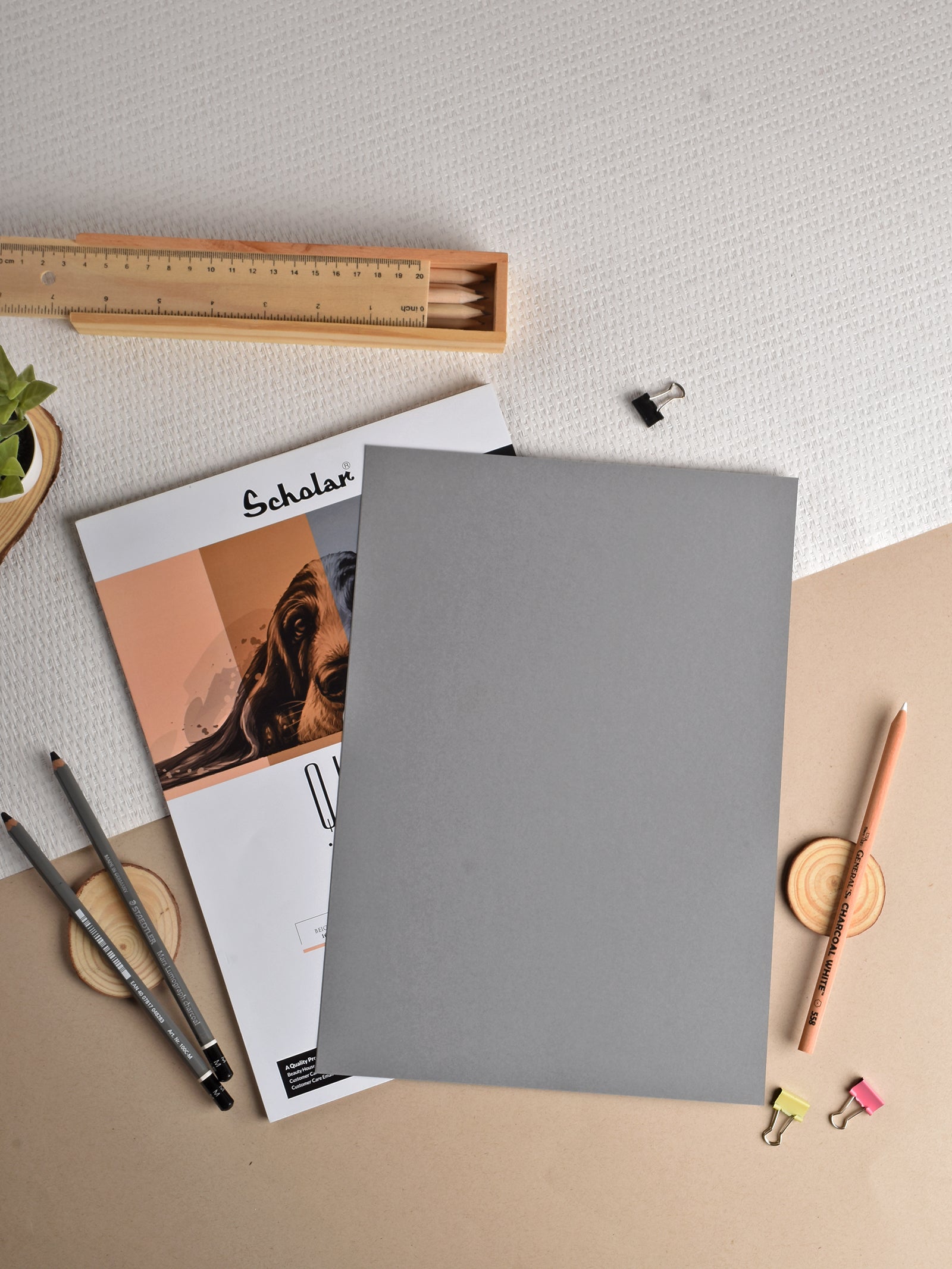 Quatro Loose Sheets (4 in 1 Toned Sheets with Kraft, Black, Beige & Grey Paper) (QTL)