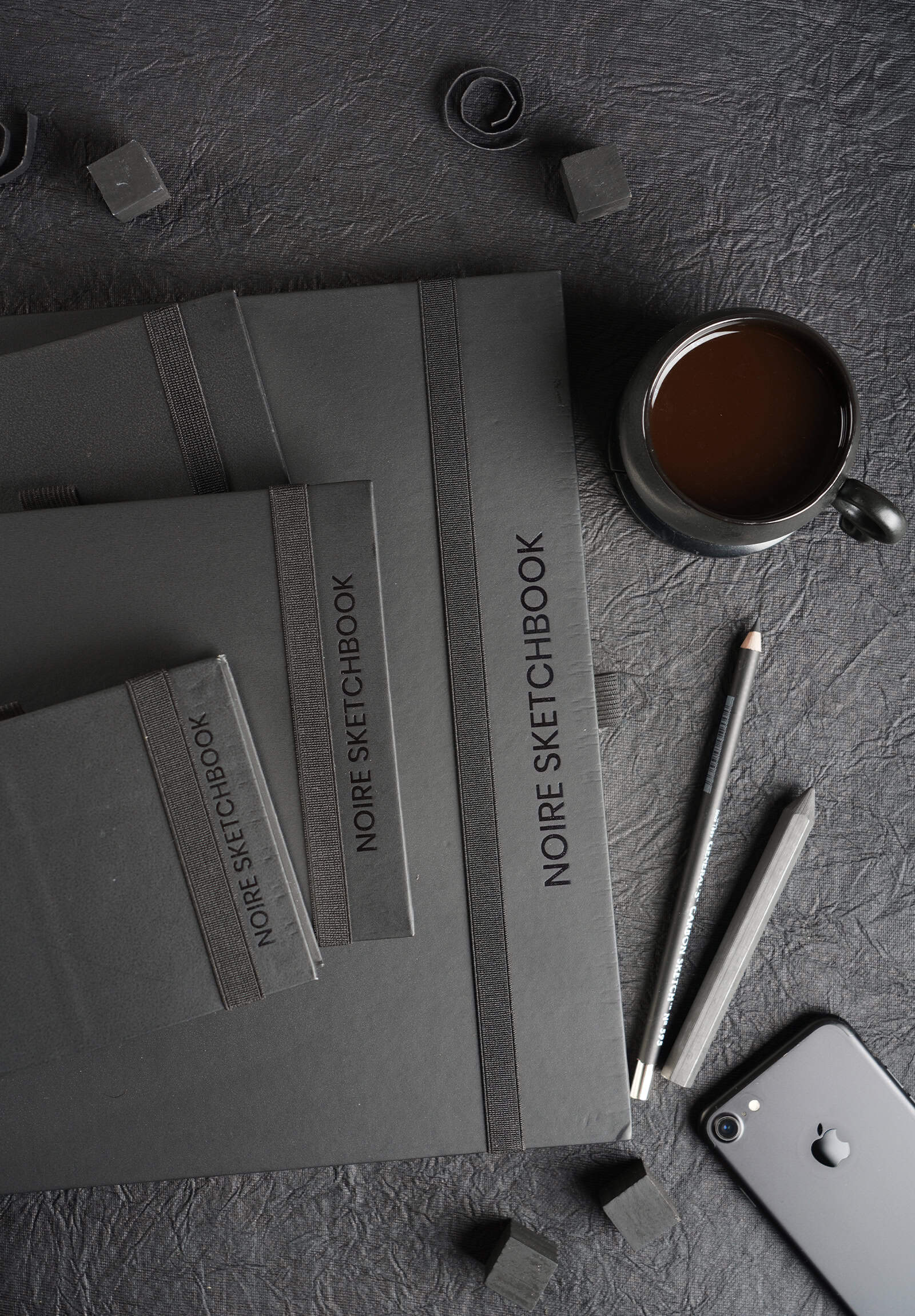 130 Gsm Noire Sketch Book (64 Sheets) (SJW)