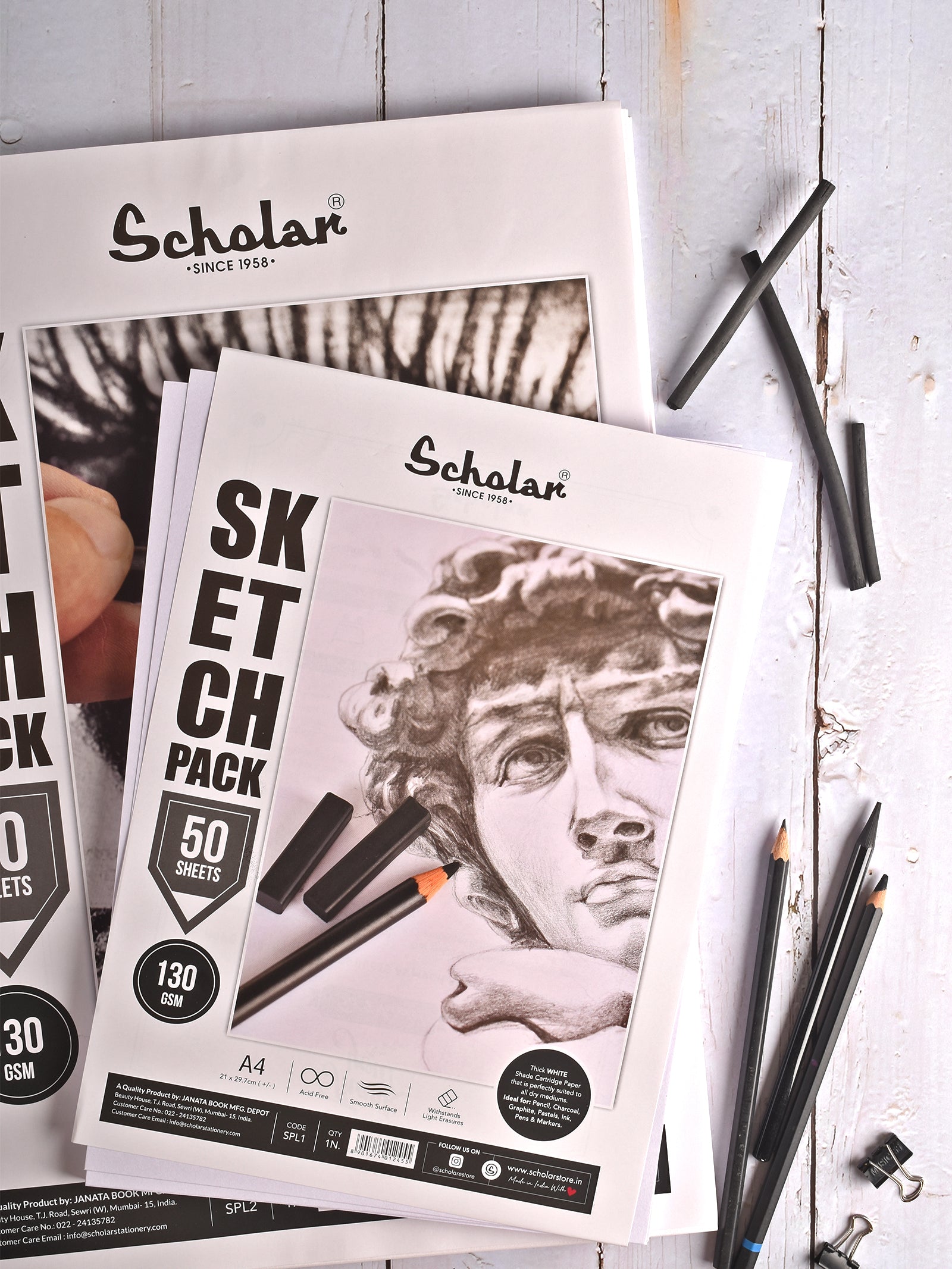 130 Gsm White Cartridge Paper - Loose Sheets (SPL)