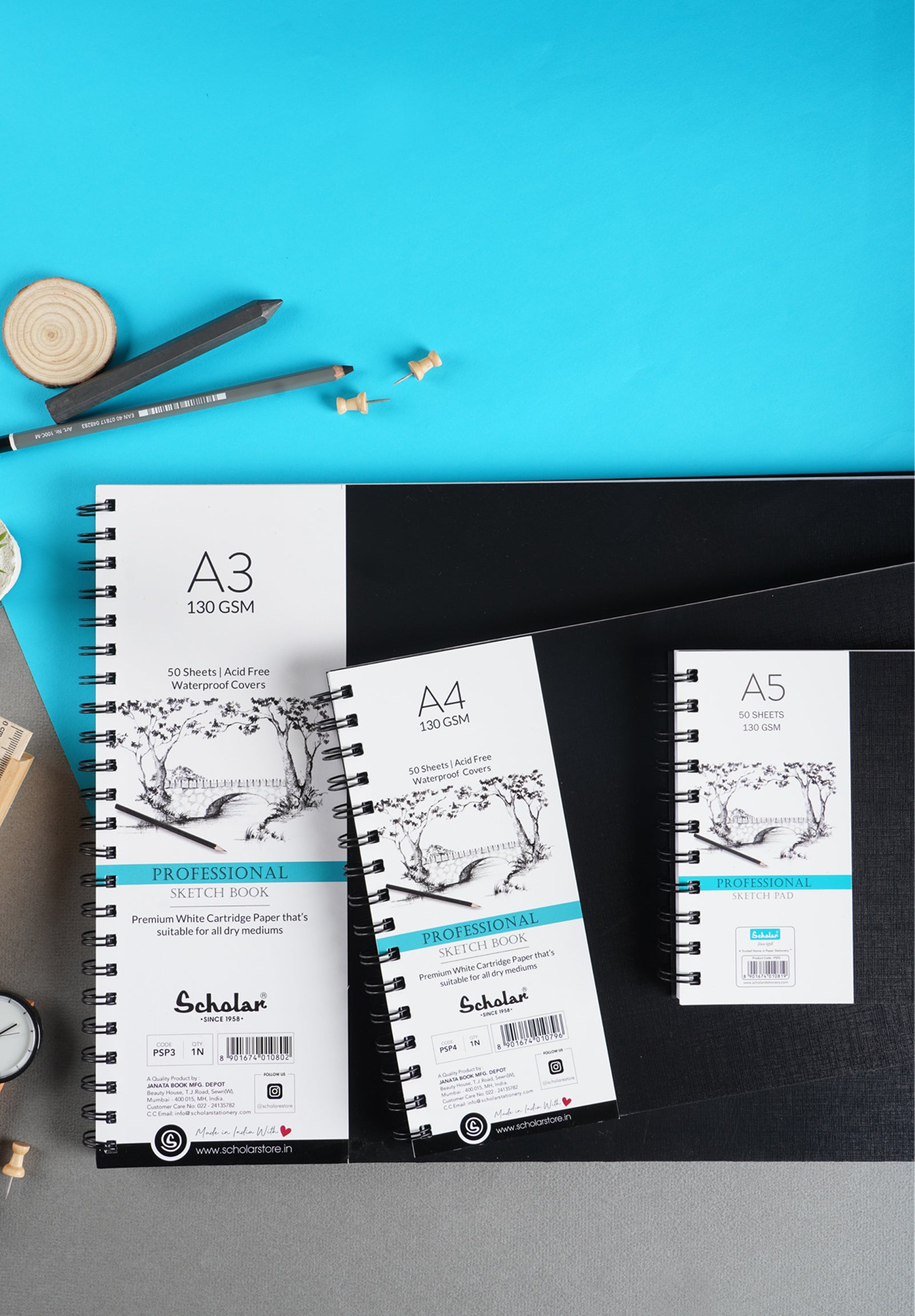 130 Gsm Professional Sketch Pad (50 Sheets) (PSP)