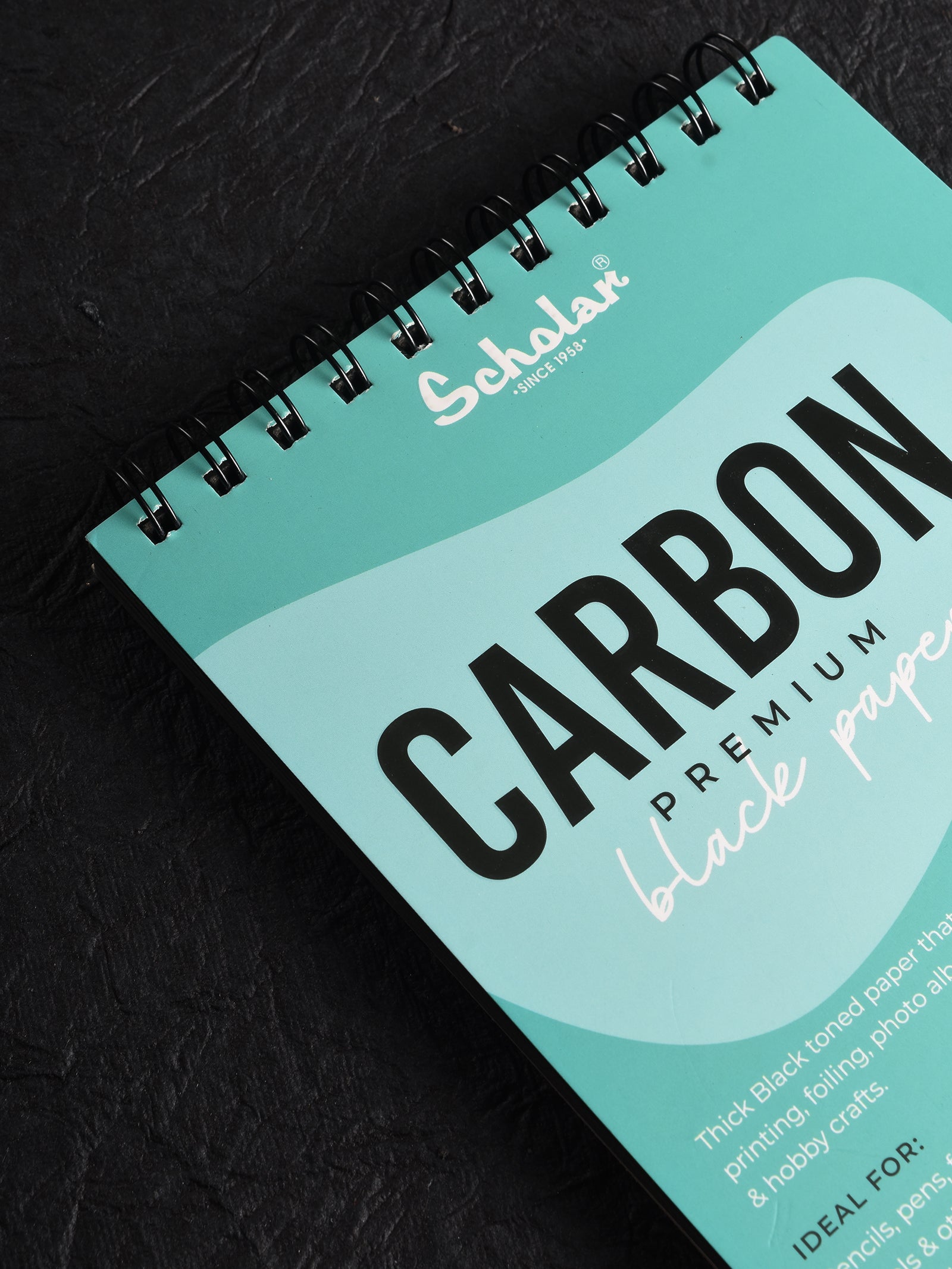 300 Gsm Premium Black Paper Carbon Sketch Pad (24 Sheets) (BPW)